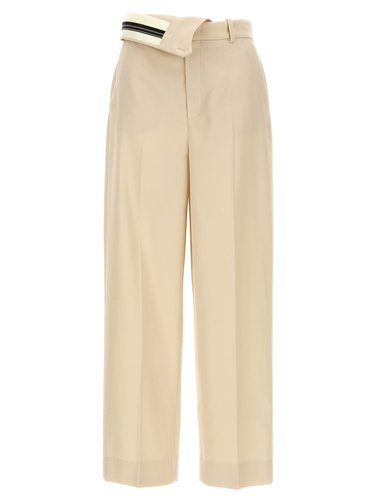 Fendi Beige Wool Casual Pants
