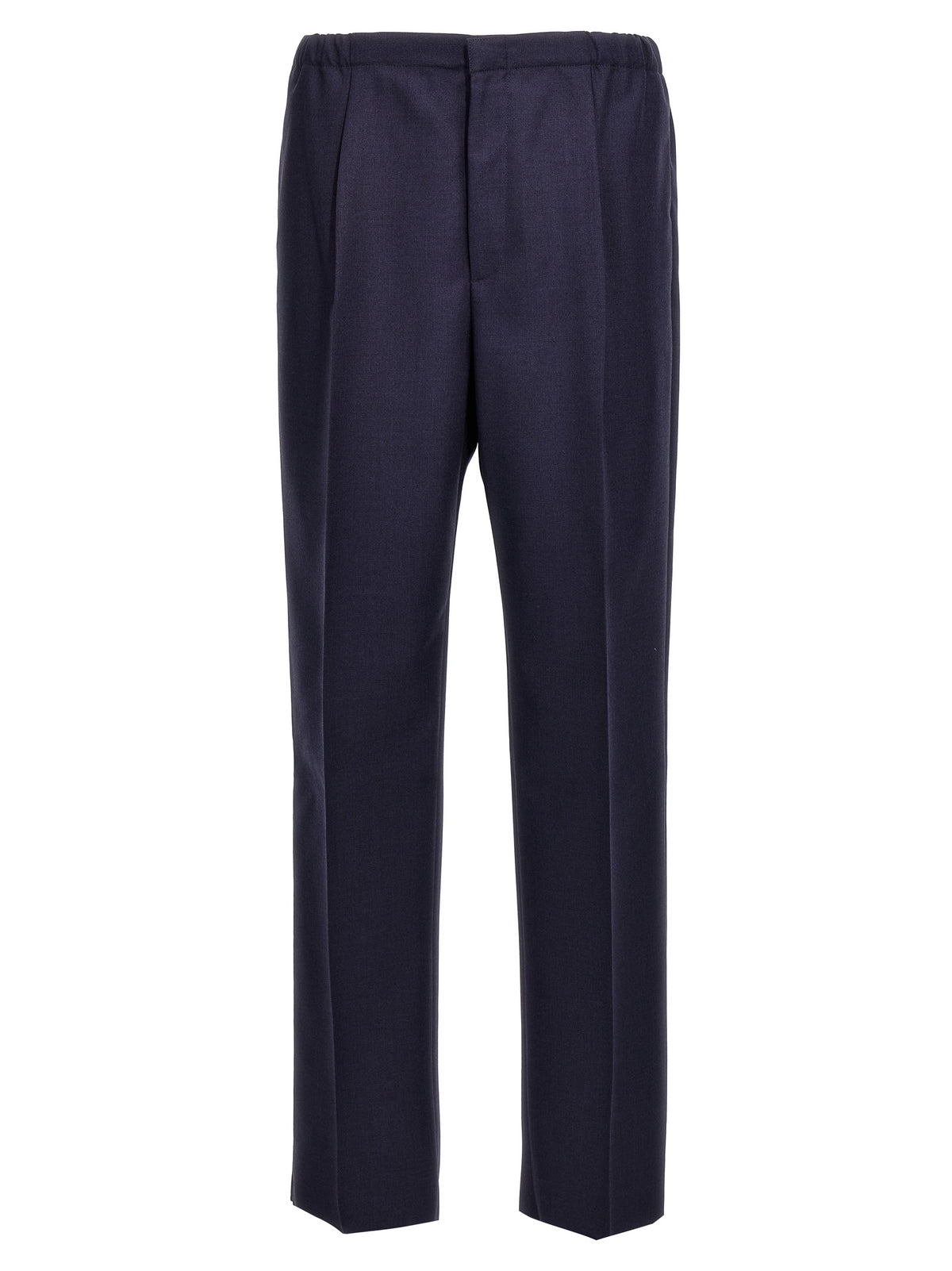 Fendi Blue Virgin Wool Pants