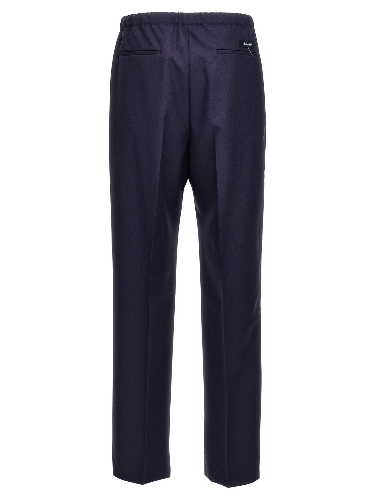 Fendi Blue Virgin Wool Pants