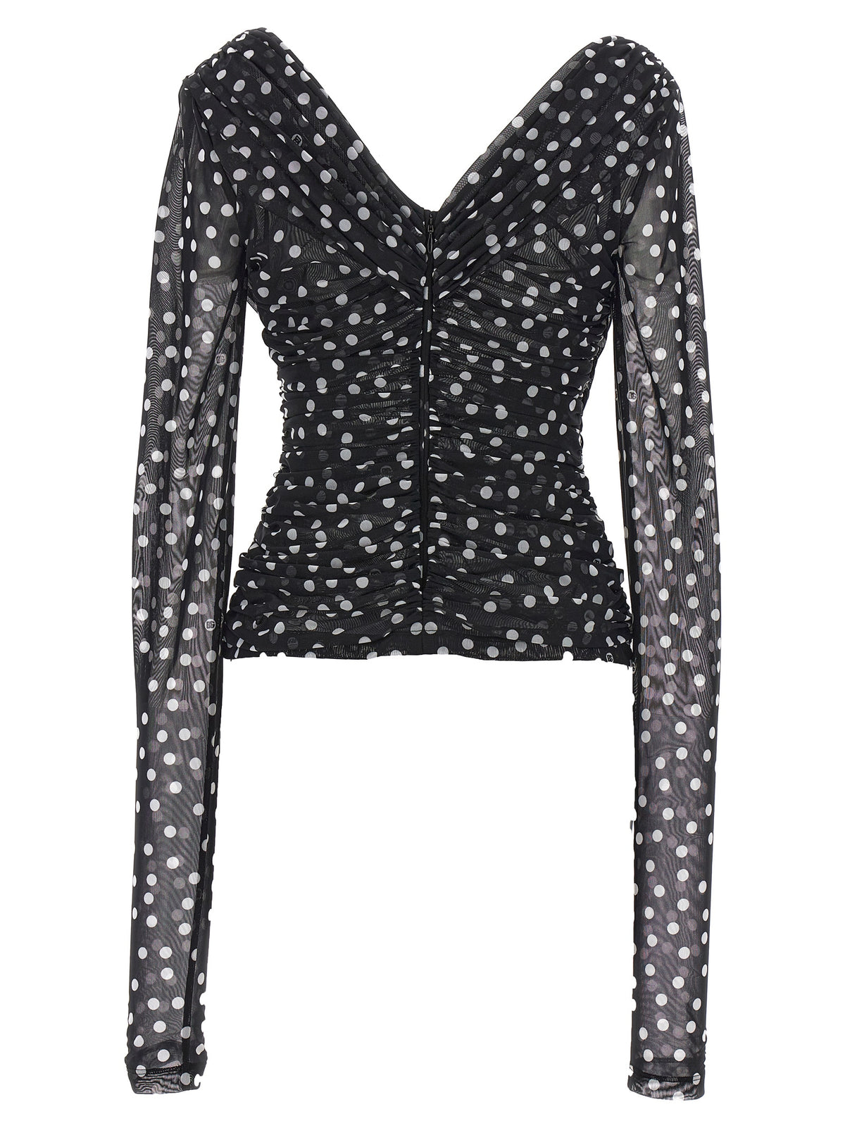 Dolce & Gabbana Bicolor Polyamide Tank Tops
