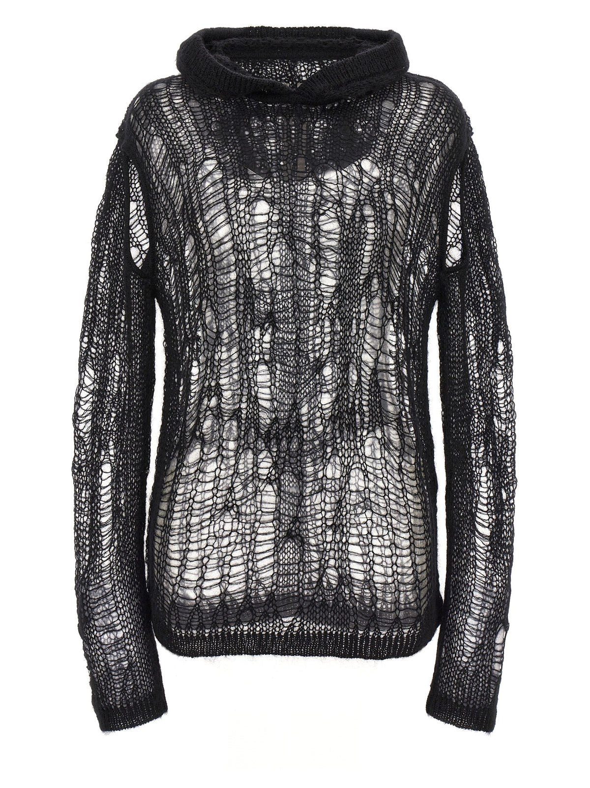 Rick Owens Black Nylon Cardigan