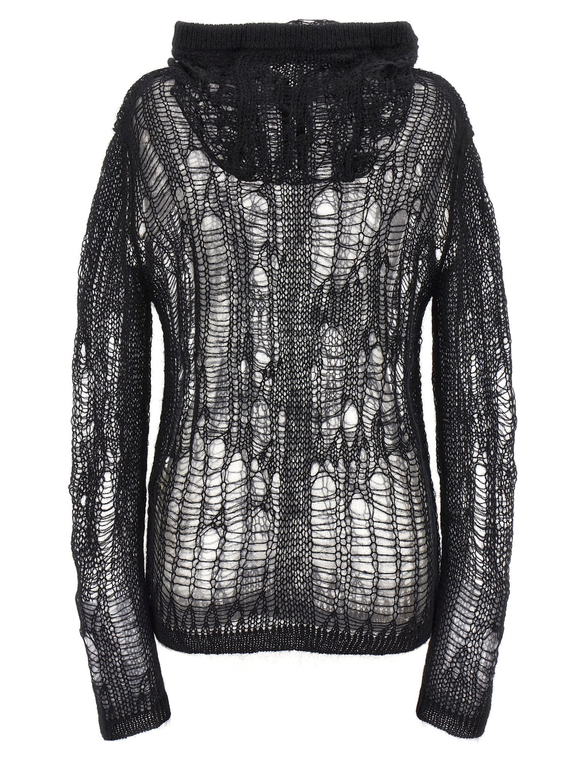 Rick Owens Black Nylon Cardigan