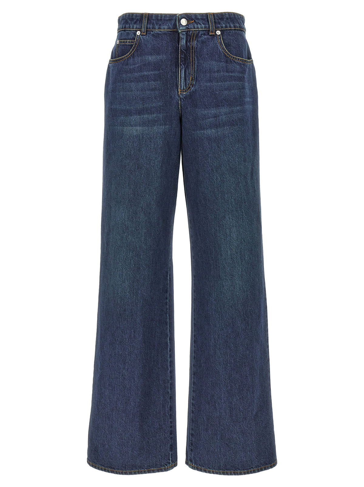 Alexander McQueen Blue Cotton Jeans Denim