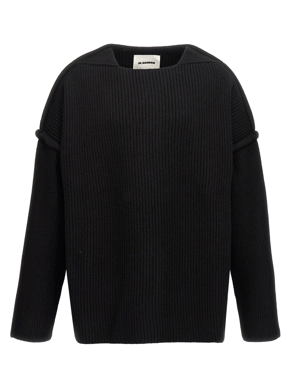 Jil Sander Black Wool Cardigan