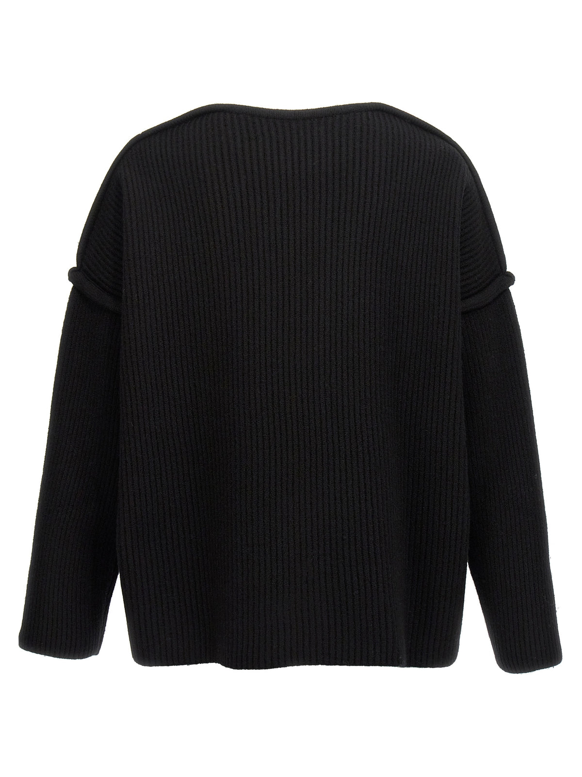 Jil Sander Black Wool Cardigan