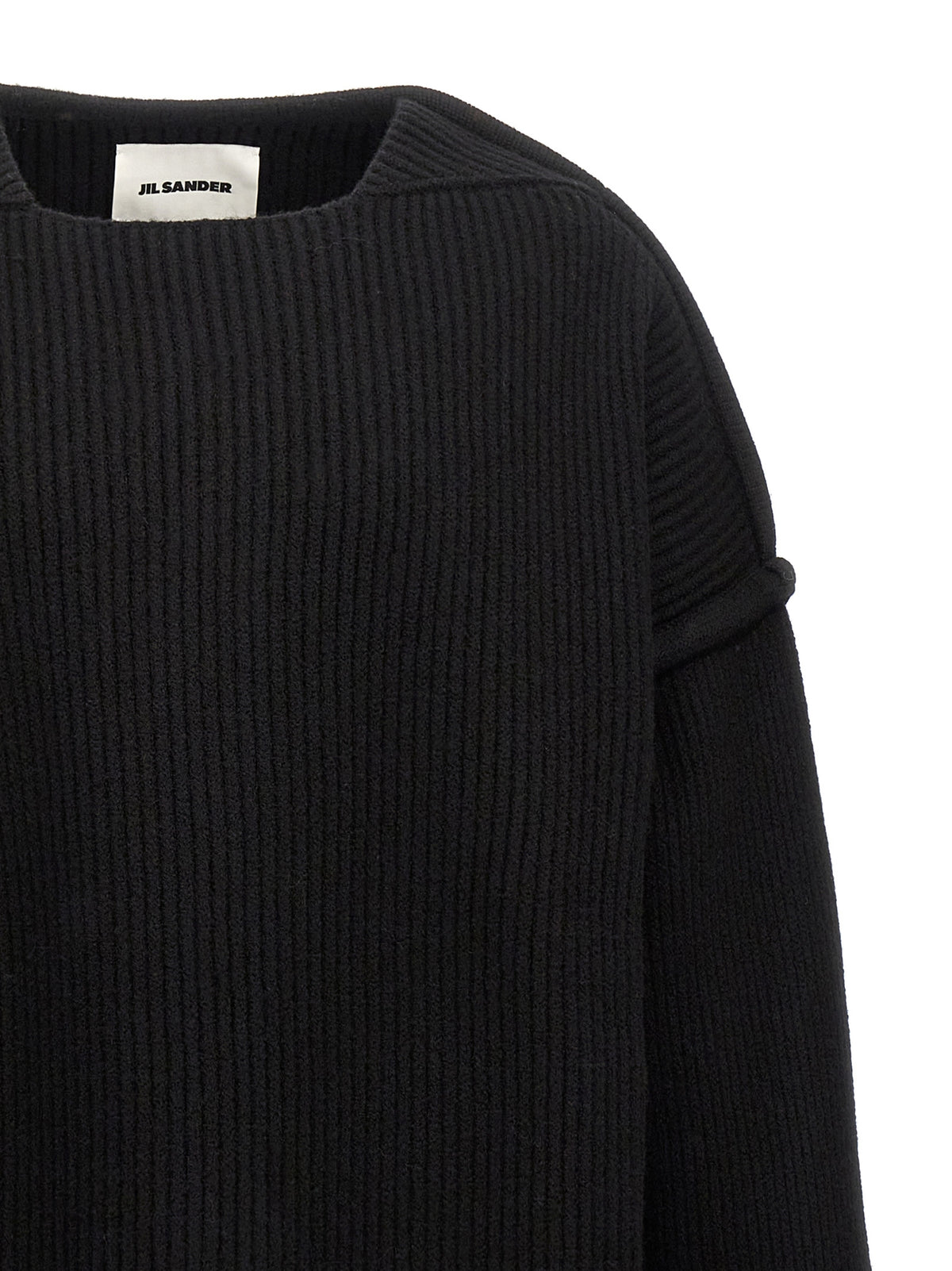 Jil Sander Black Wool Cardigan