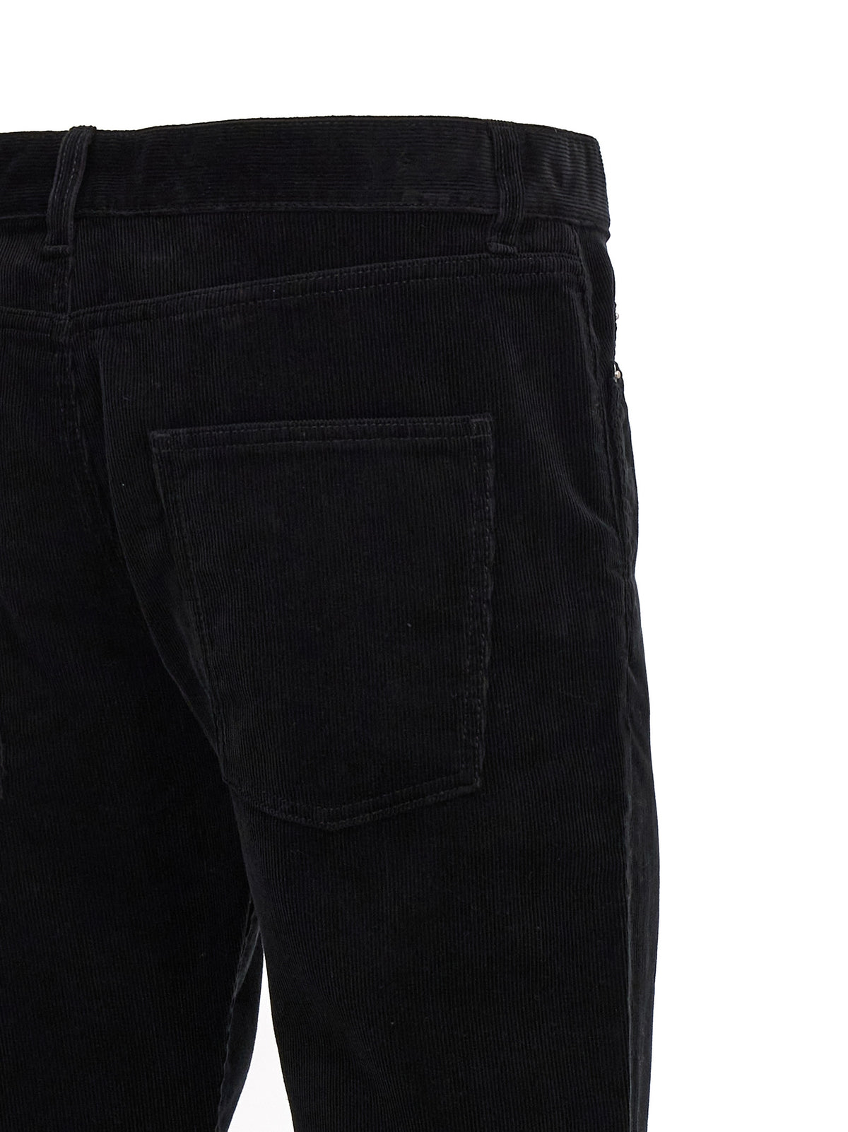 Saint Laurent Black Cotton Casual Pants