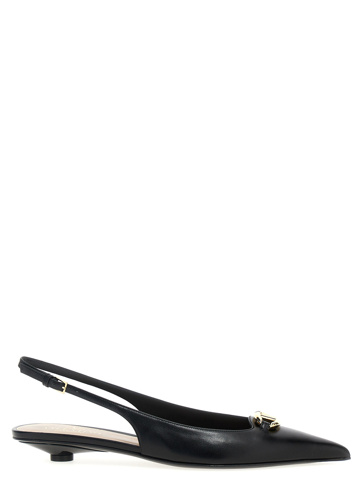 Valentino Garavani Black Calfskin Ballet Flats