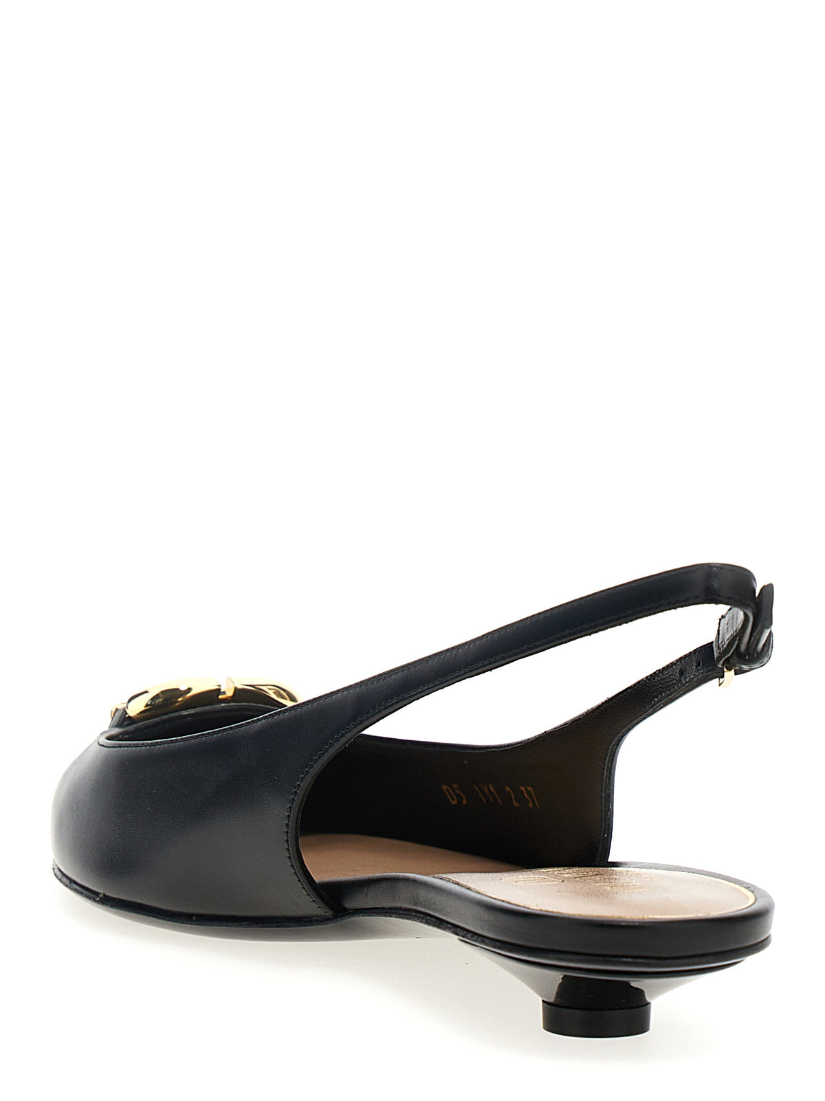 Valentino Garavani Black Calfskin Ballet Flats
