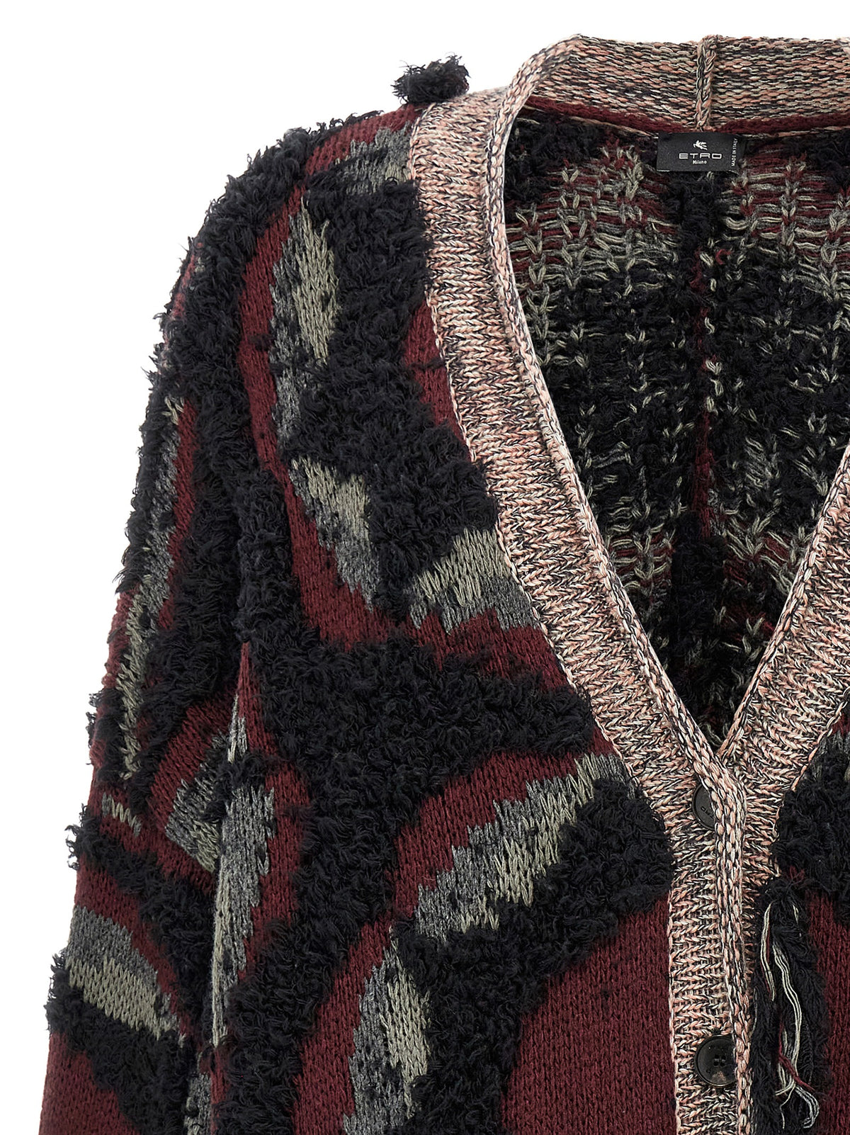 Etro Multicolor Wool Cardigan