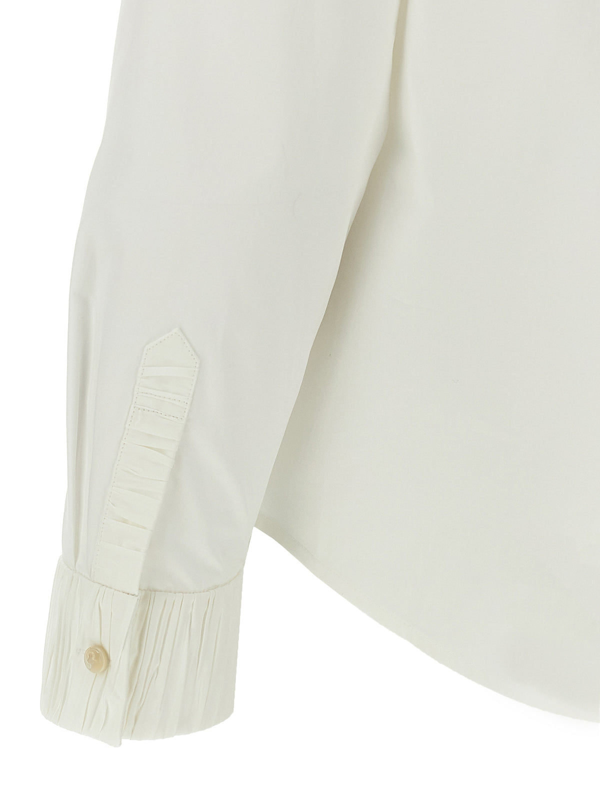 Tory Burch White Cotton Blouse