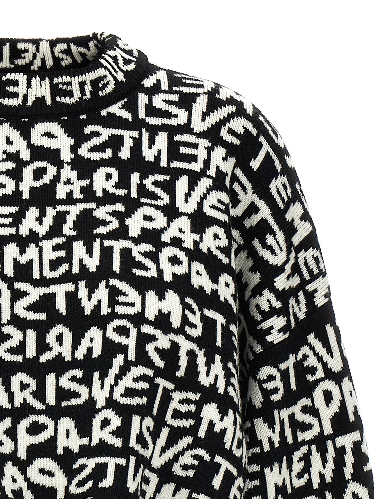 Vetements Bicolor Merino Wool Cardigan