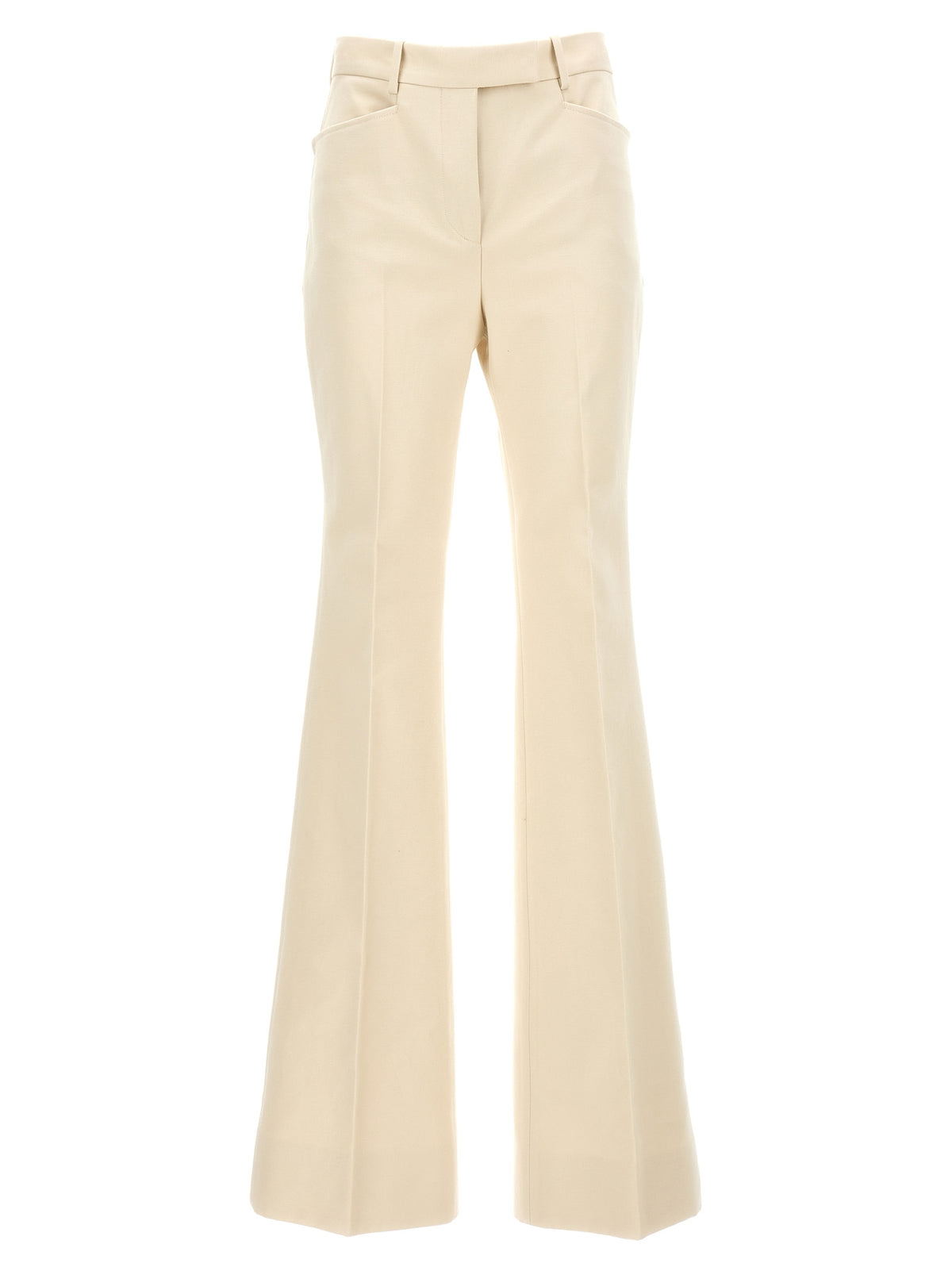 Tom Ford White Cotton Flared Pants