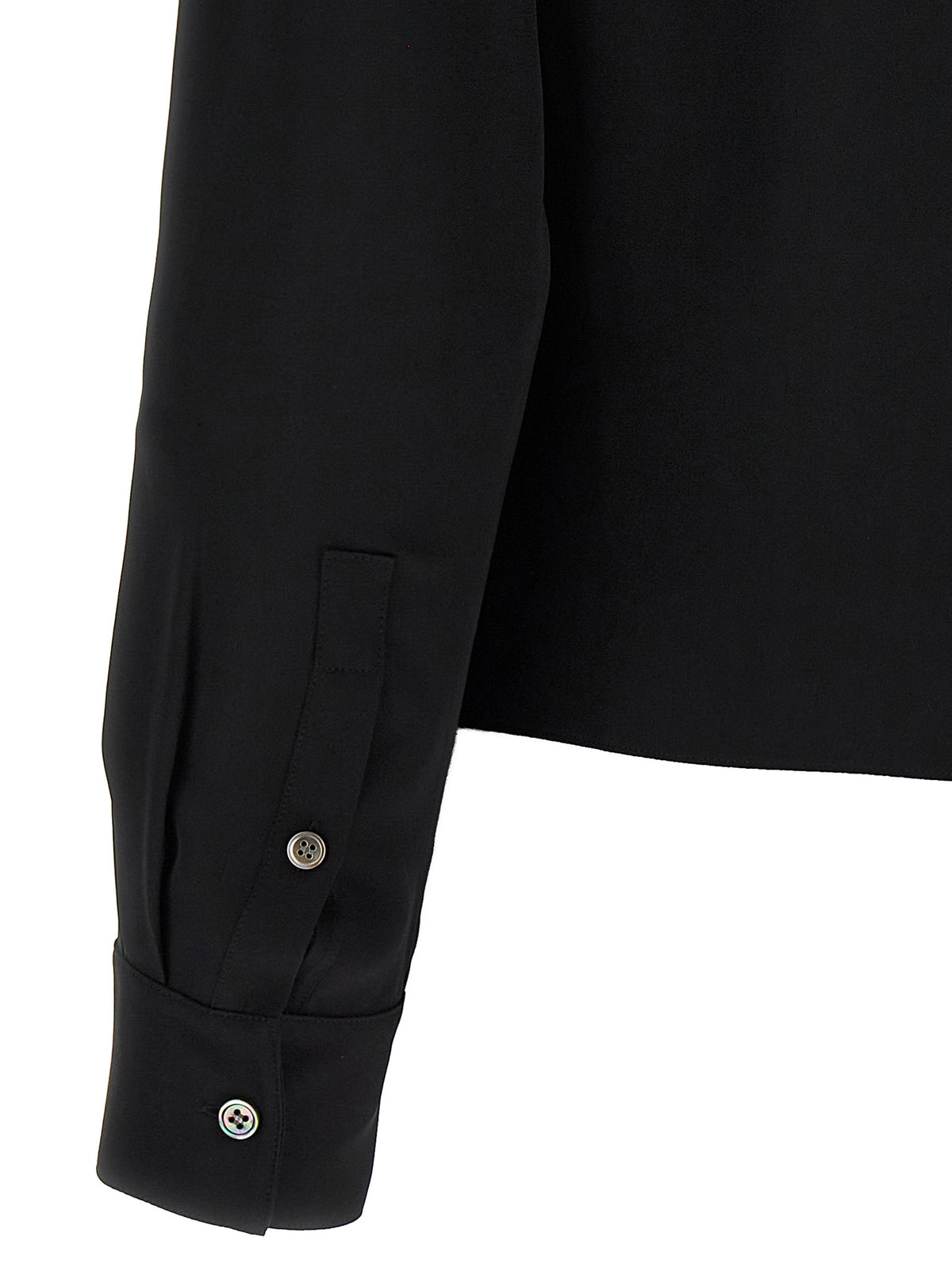 Theory Black Silk Blouse