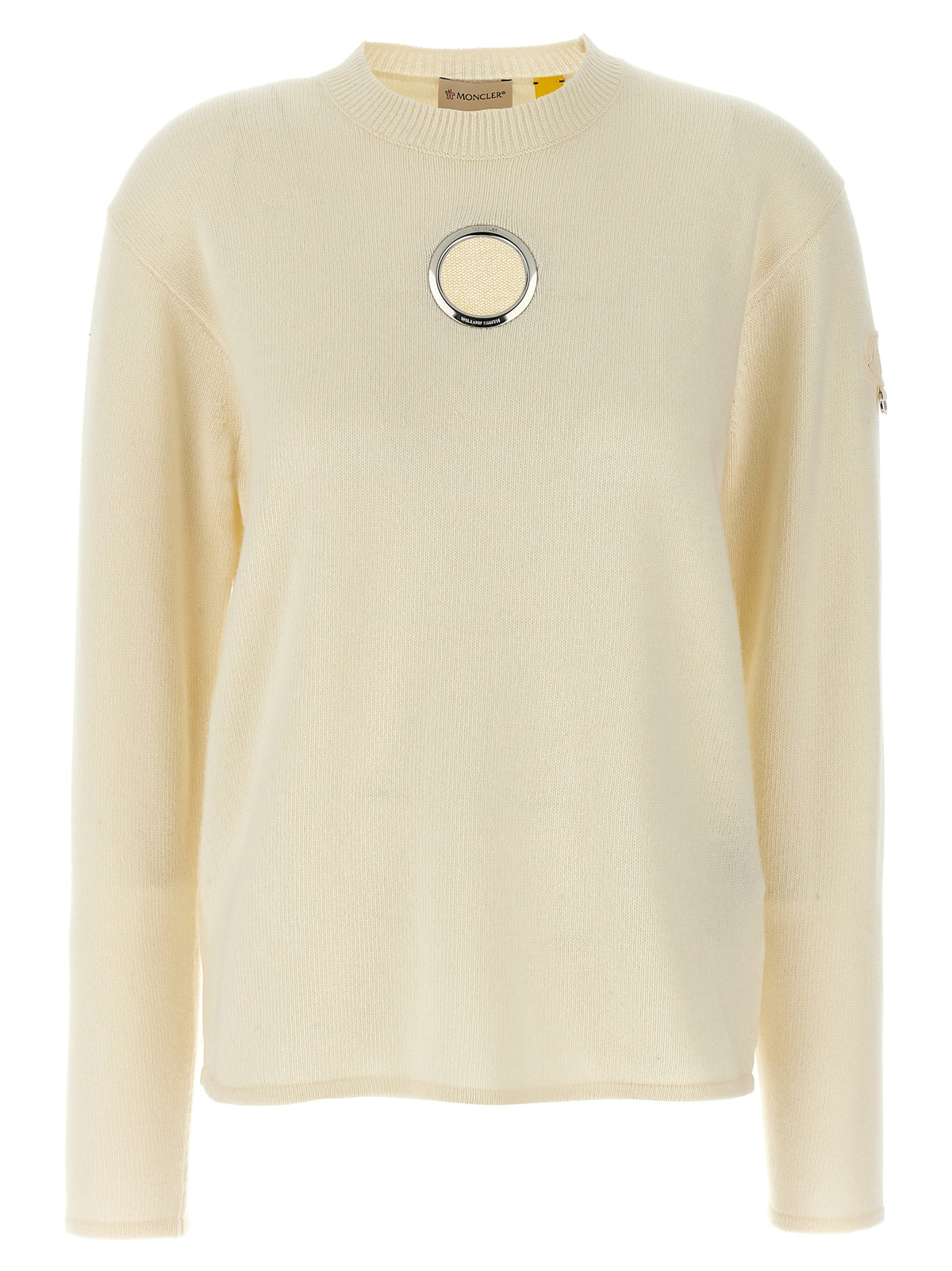 MONCLER GENIUS White Wool Cardigan