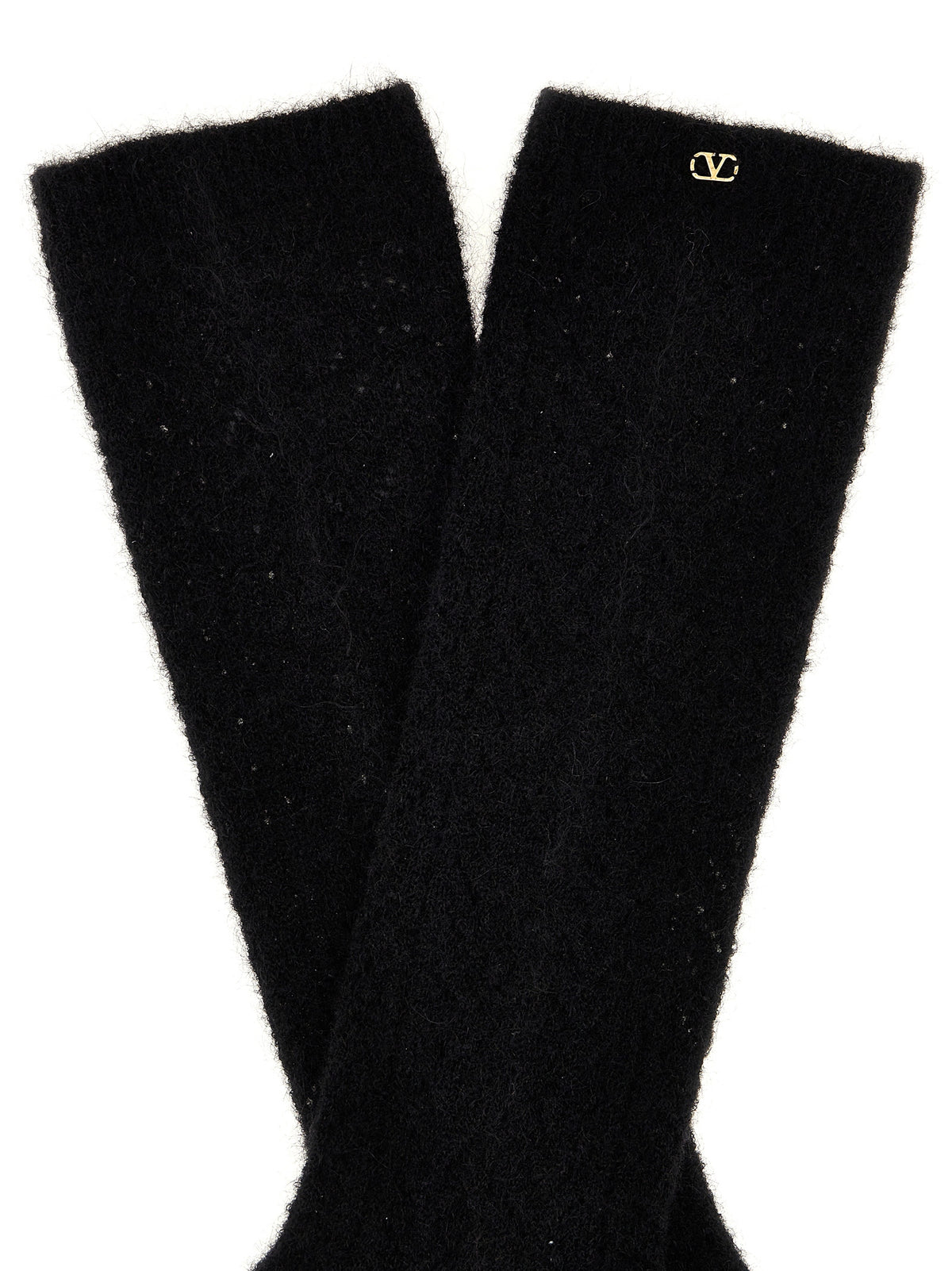 Valentino Garavani Black Wool Socks