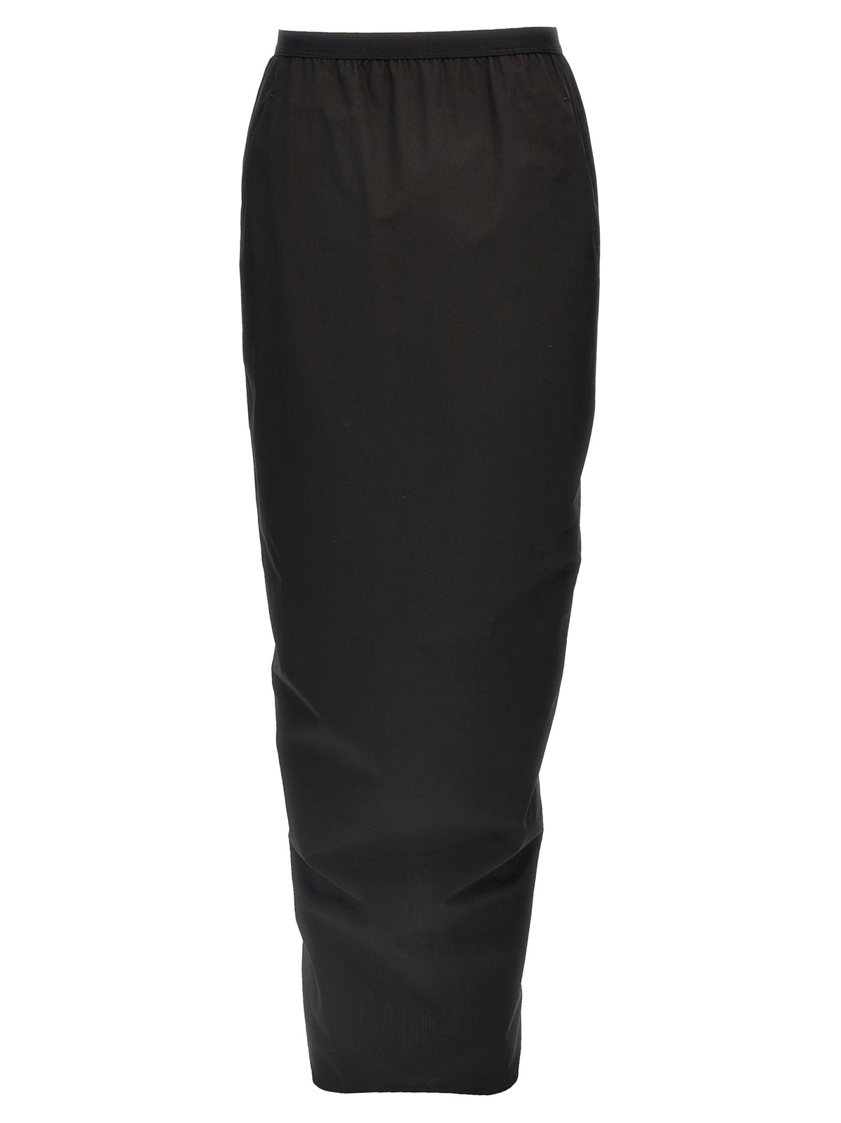Rick Owens Black Cotton Mini Skirt