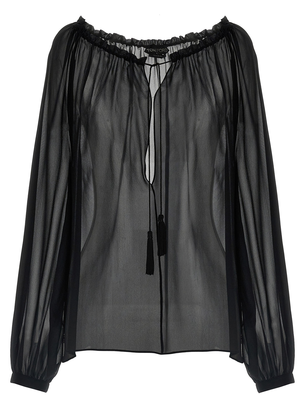 Tom Ford Black Silk Blouse