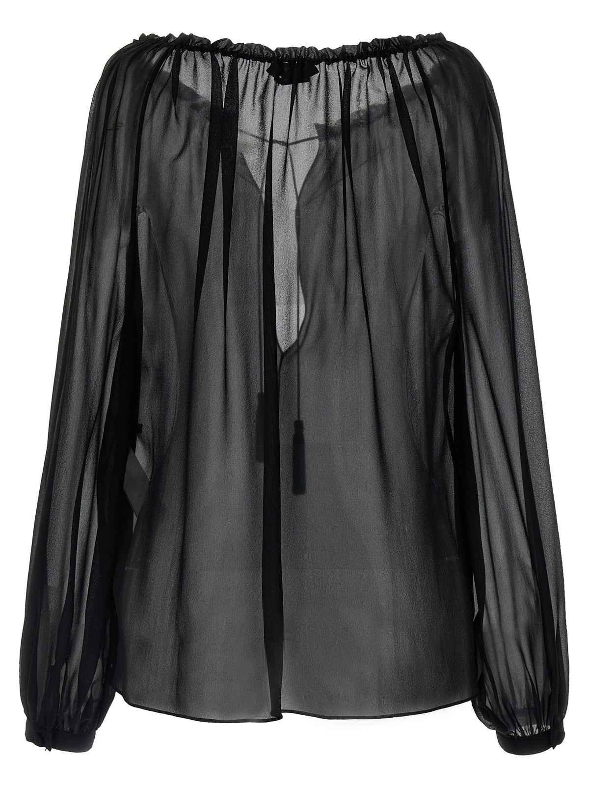 Tom Ford Black Silk Blouse