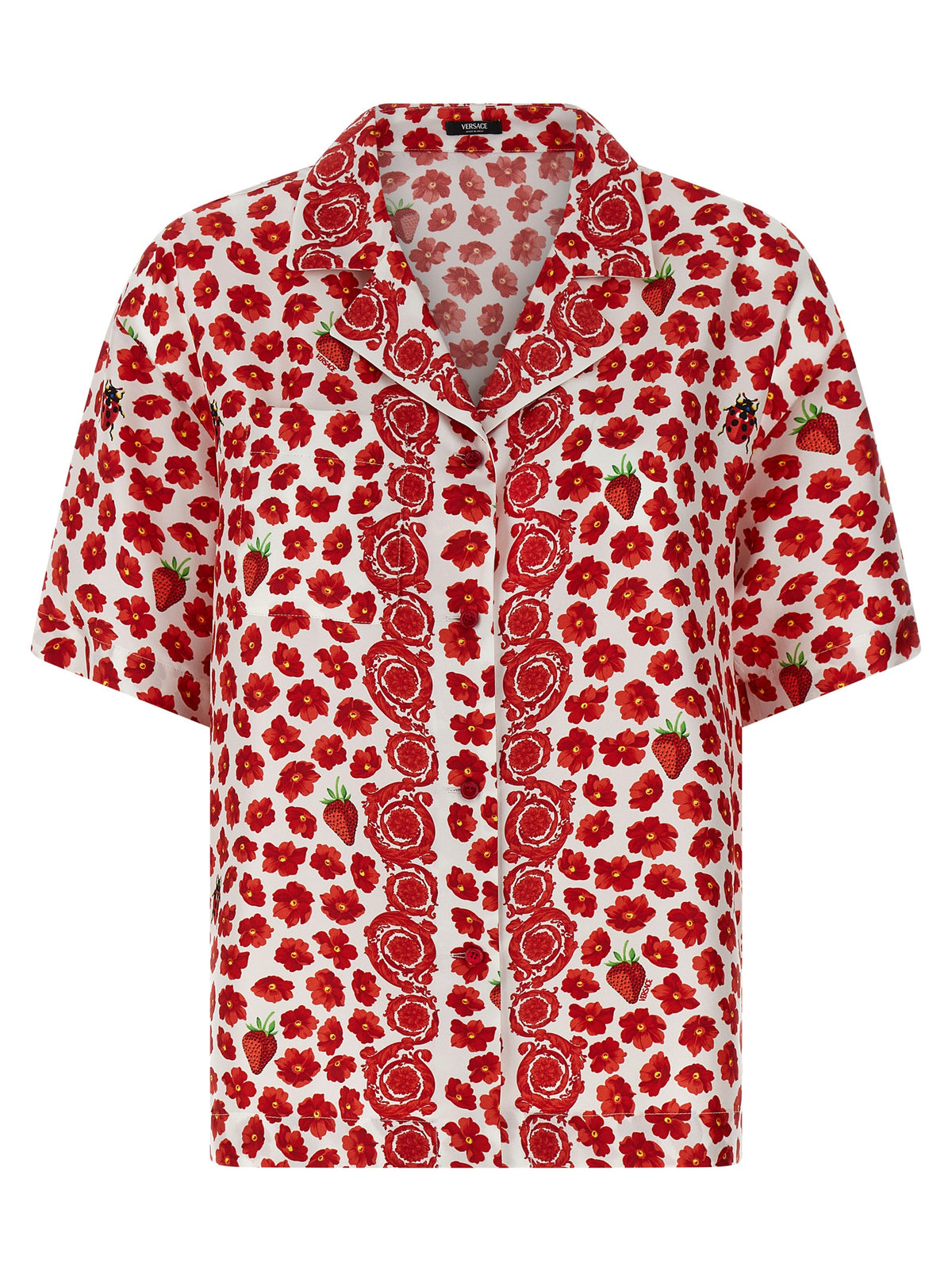 Versace Multicolor Silk Blouse