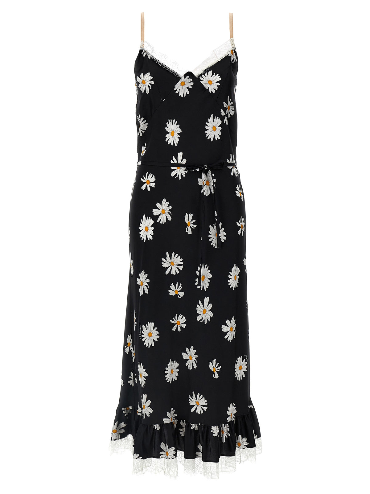 Moschino Black Silk Midi Dress