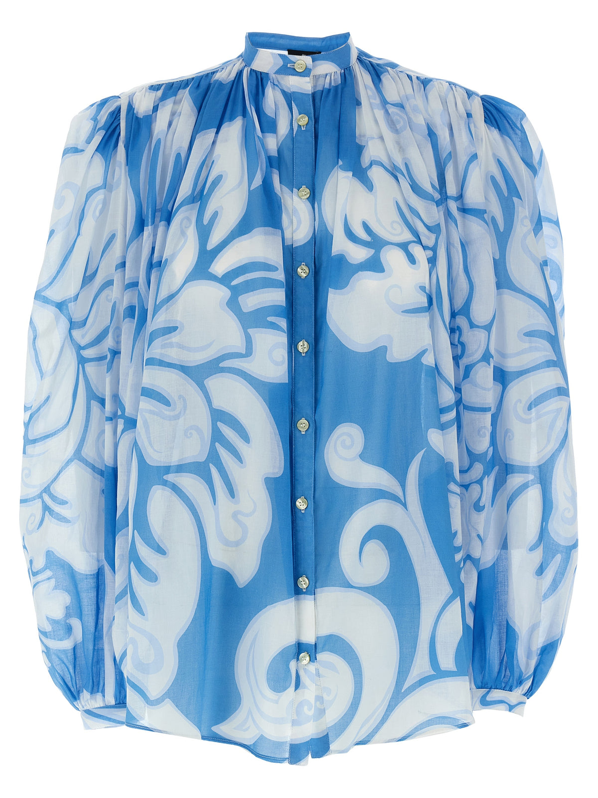 Etro Blue Cotton Blouse