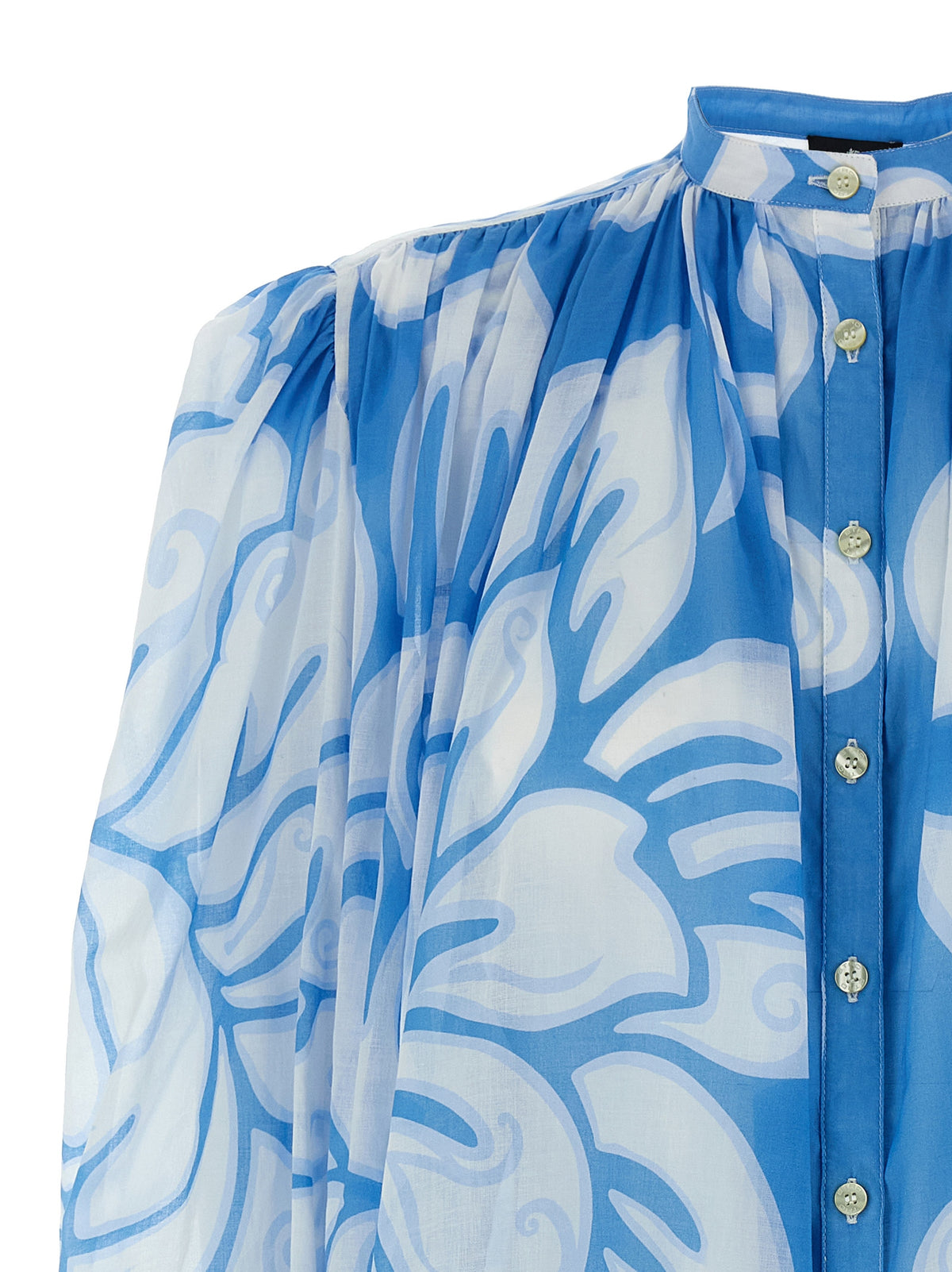 Etro Blue Cotton Blouse