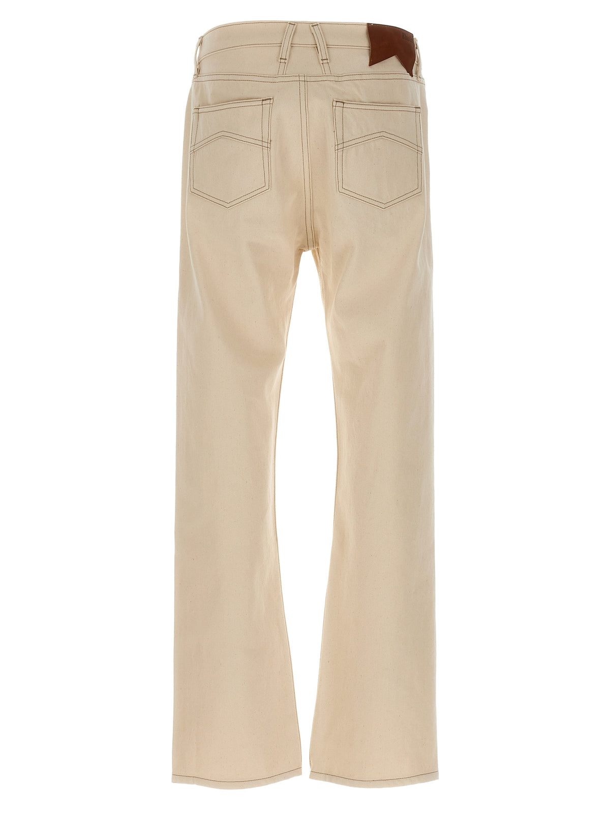 Rhude Beige Cotton Straight-Leg Jeans