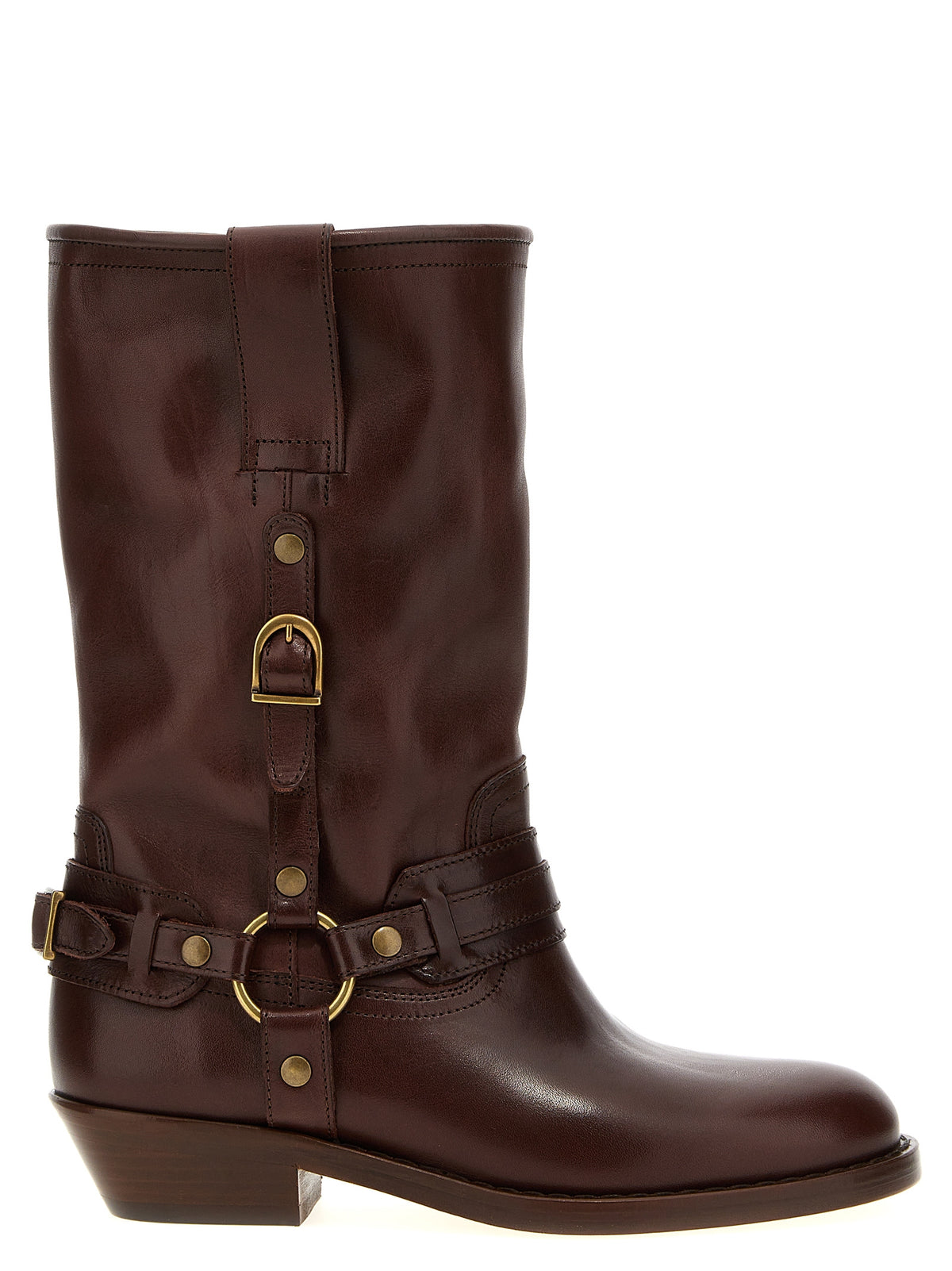 Isabel Marant Brown Leather Chelsea Boots