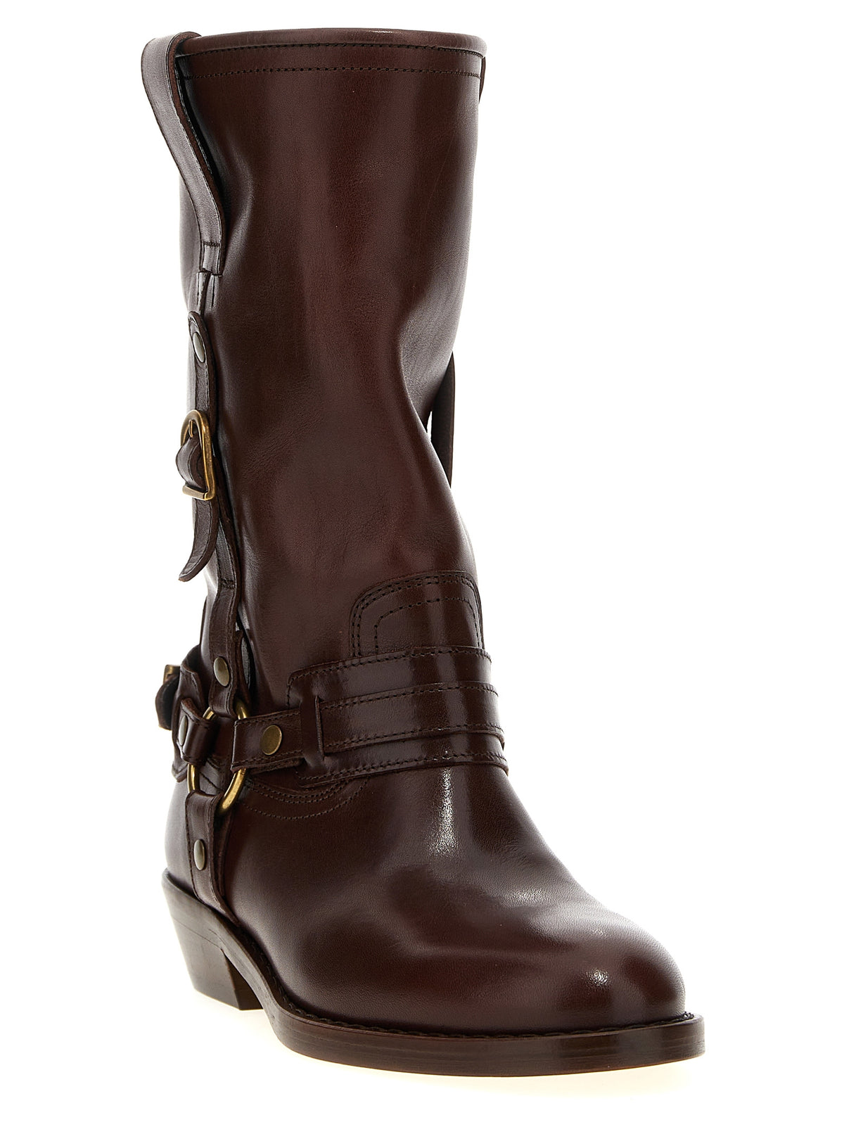 Isabel Marant Brown Leather Chelsea Boots