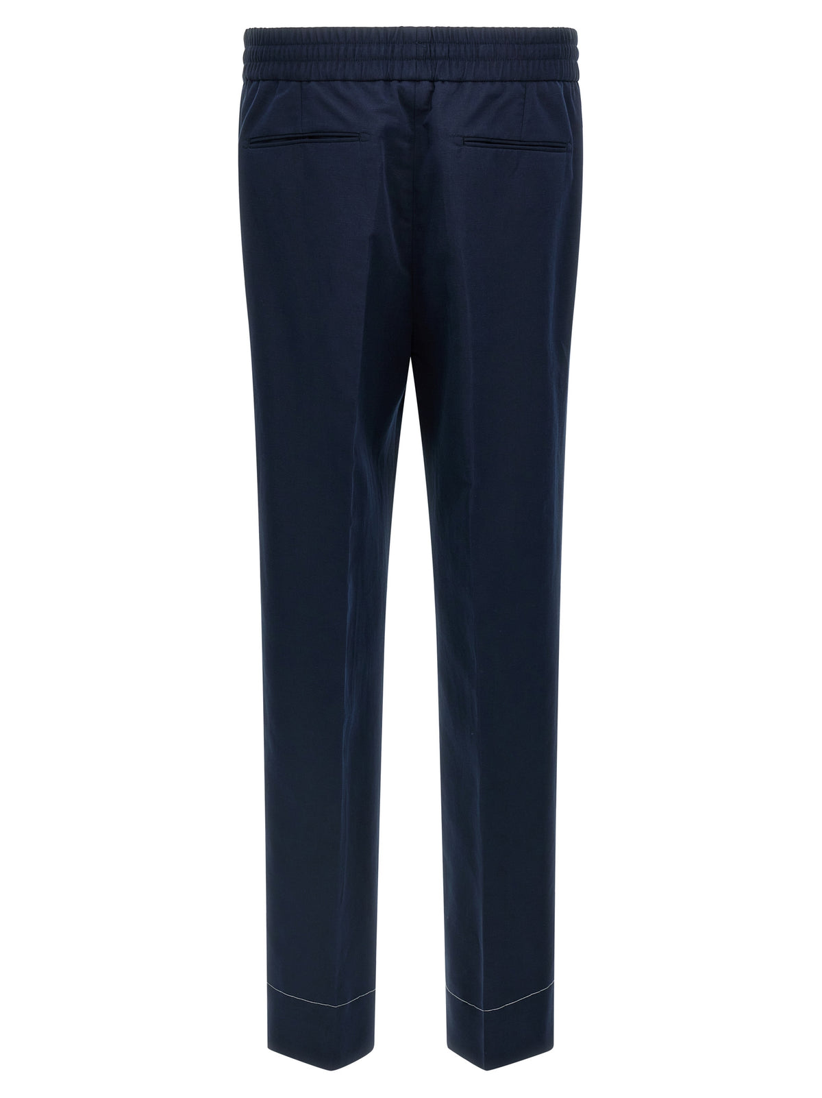Brioni Blue Linen Casual Pants