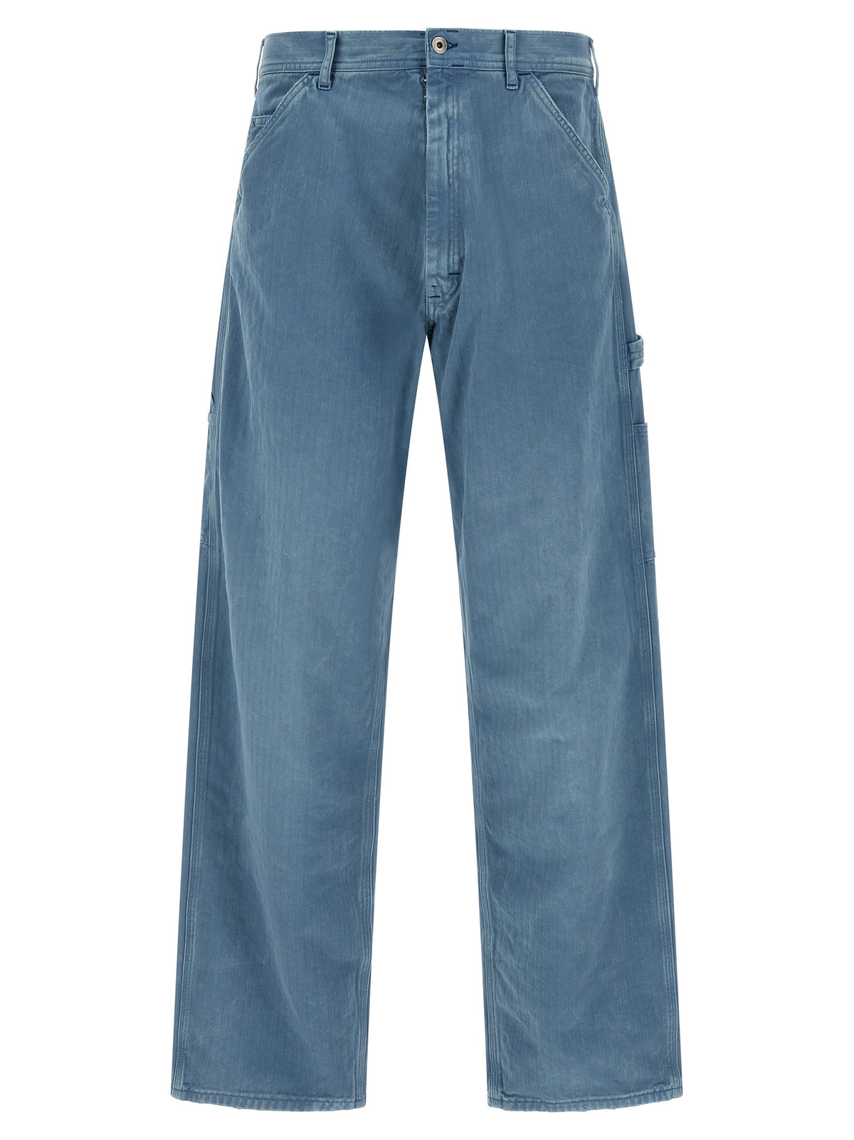 Maison Margiela Blue Cotton Straight-Leg Jeans