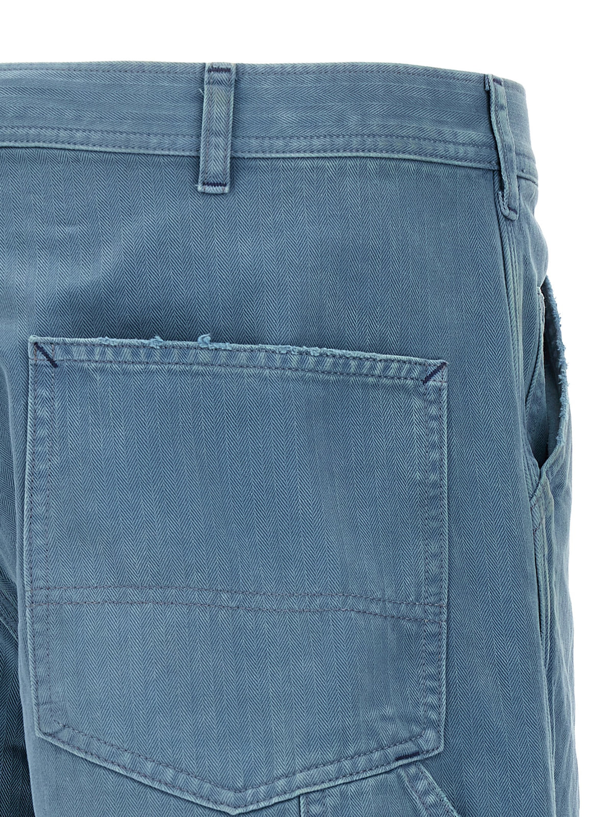 Maison Margiela Blue Cotton Straight-Leg Jeans
