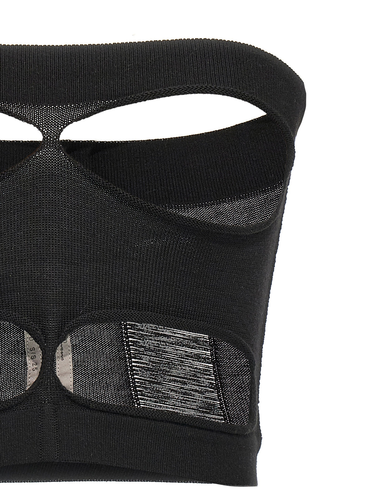 Rick Owens Black Wool Tank Tops