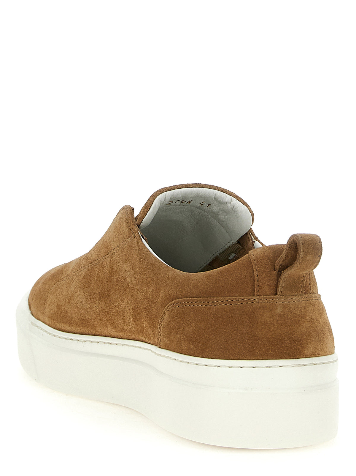 Kiton Brown Calfskin Low Top Sneakers
