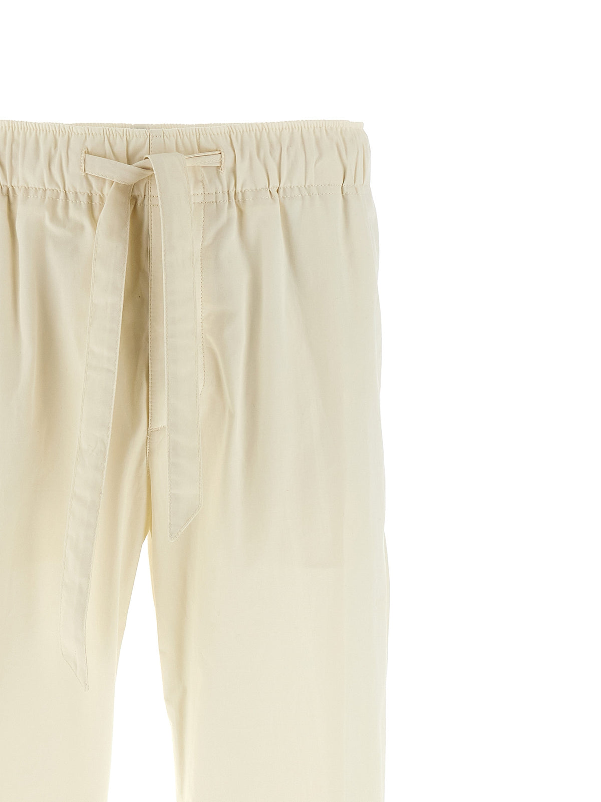 Lanvin White Cotton Casual Pants