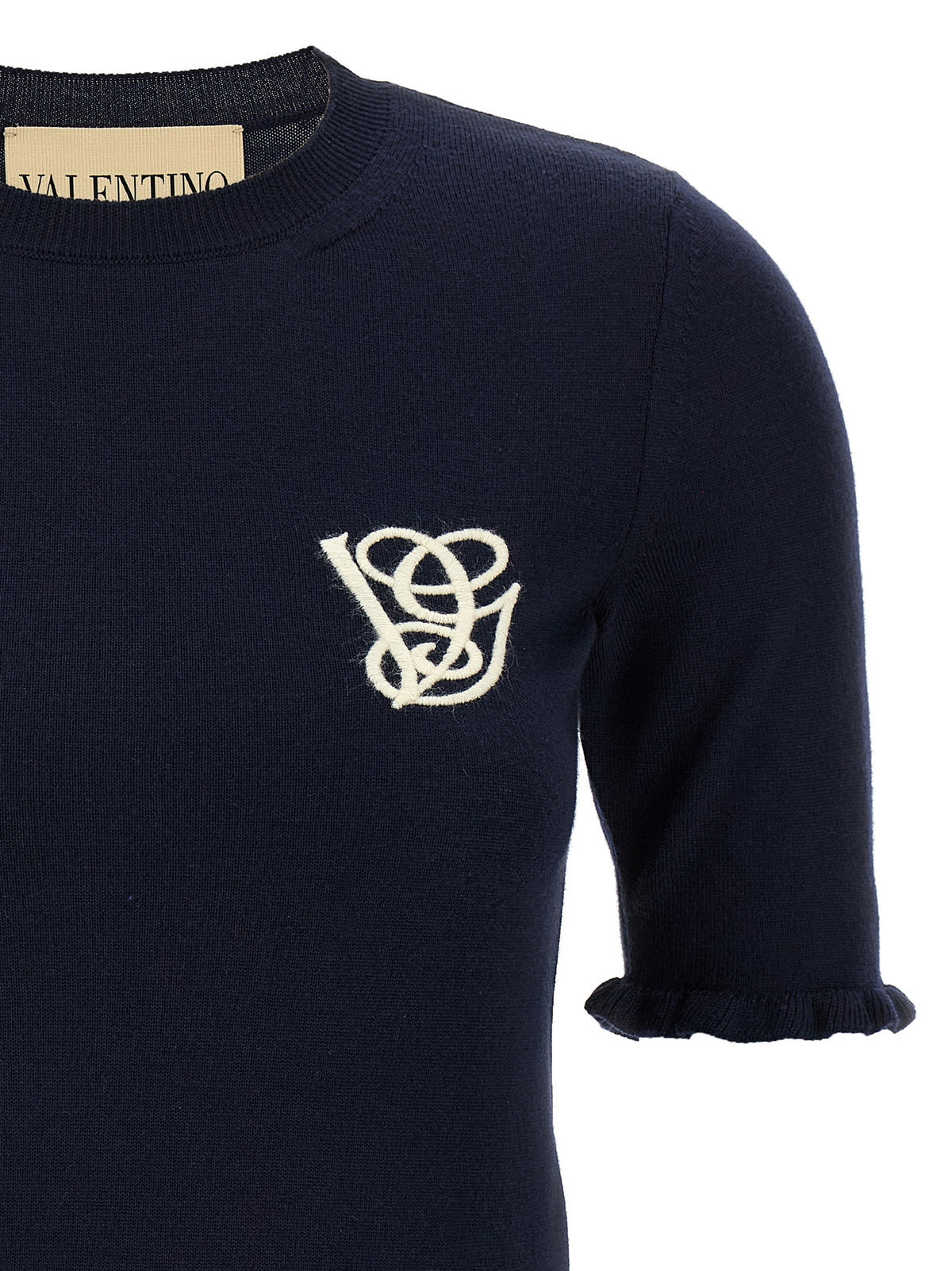 Valentino Garavani Blue Virgin Wool Sweatshirt