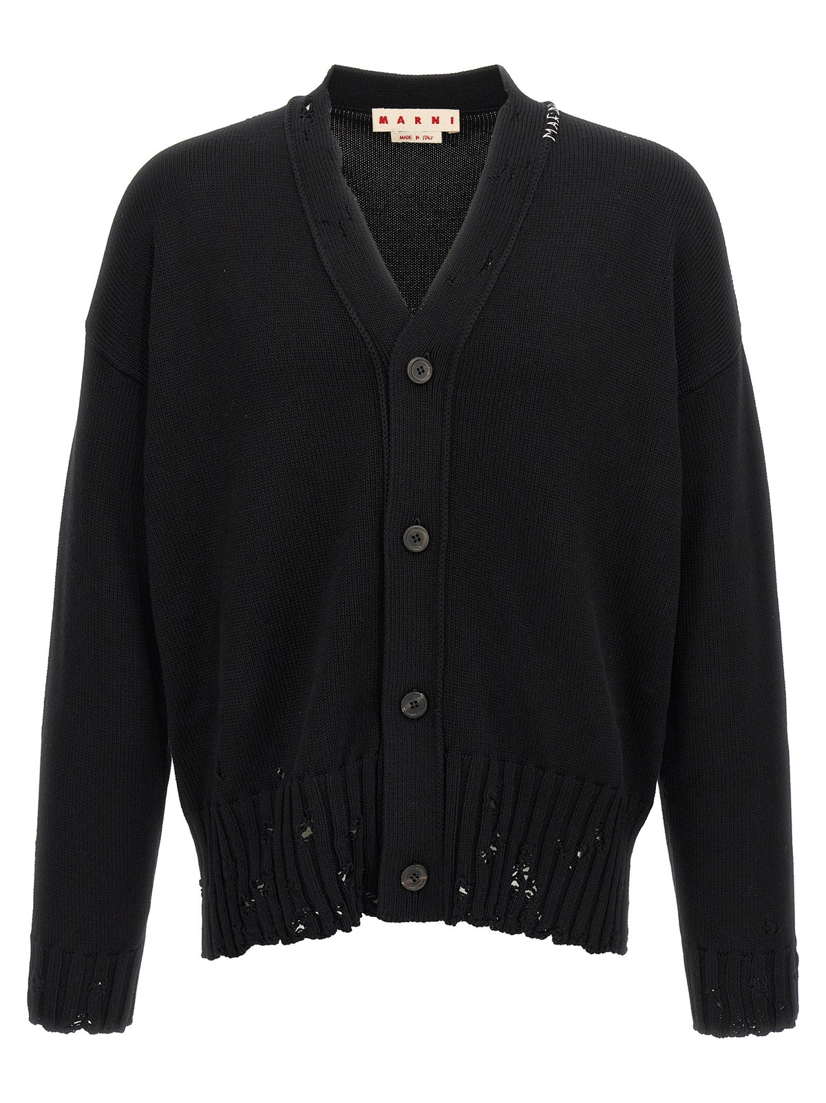 Marni Black Cotton Cardigan