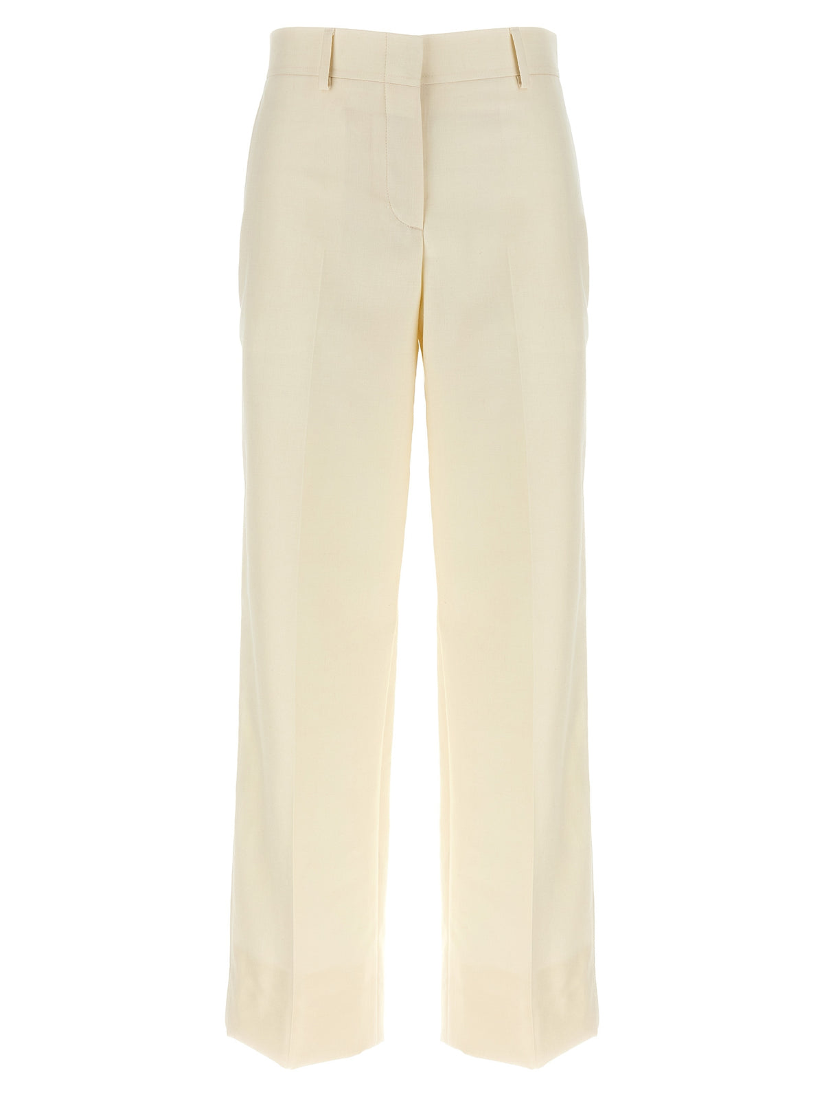 Brioni White Wool Dress Pants