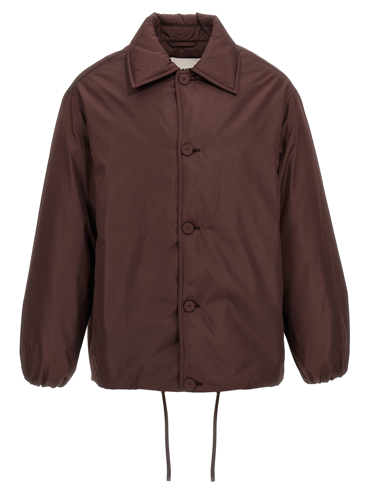 Jil Sander Brown Polyester Full-Length Jacket