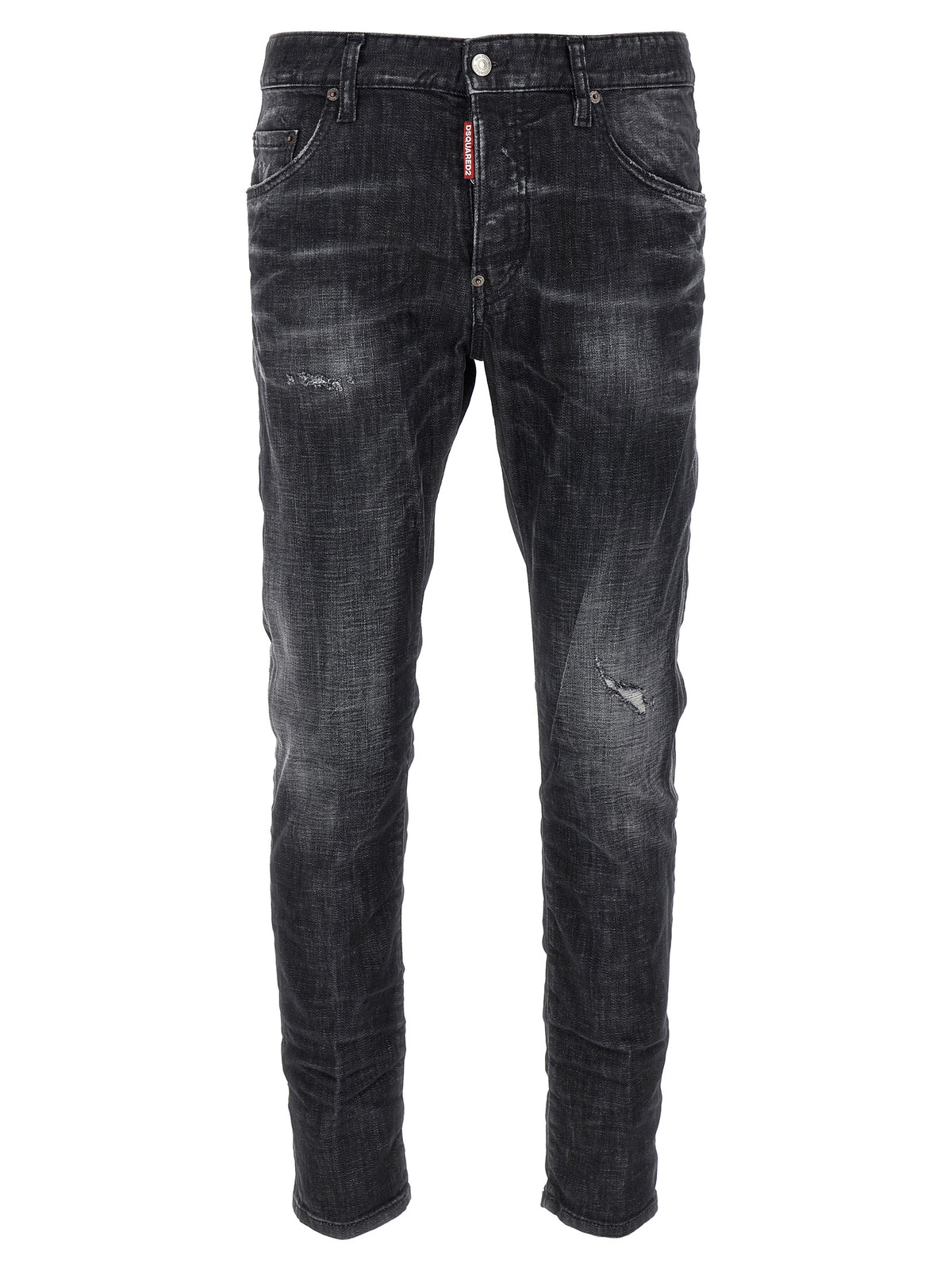 Dsquared² Black Cotton Skinny Jeans
