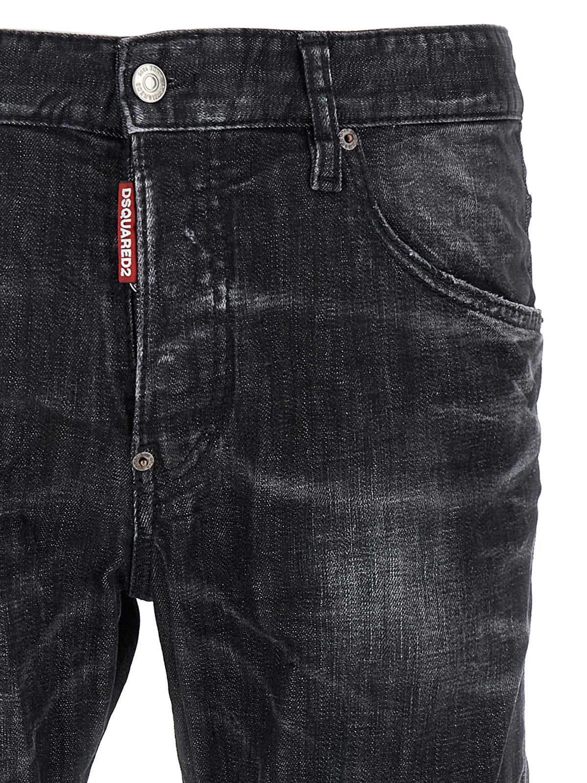 Dsquared² Black Cotton Skinny Jeans