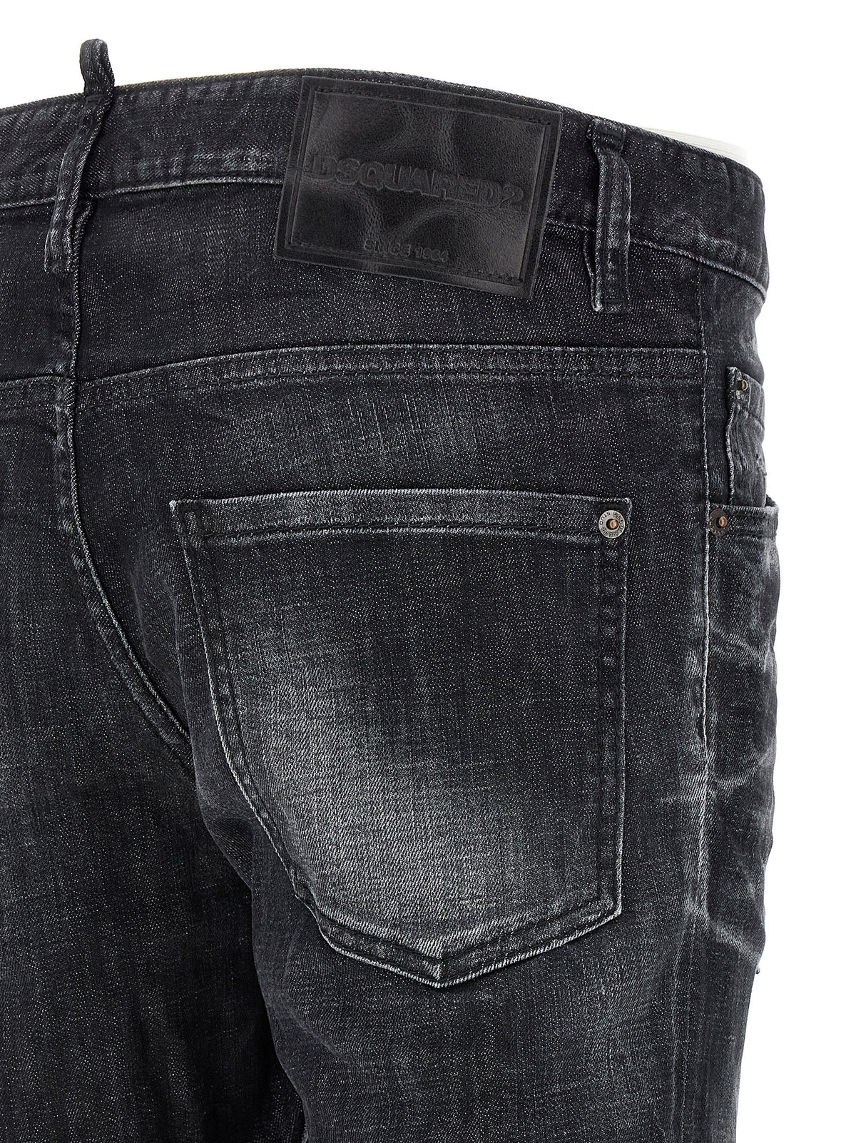 Dsquared² Black Cotton Skinny Jeans