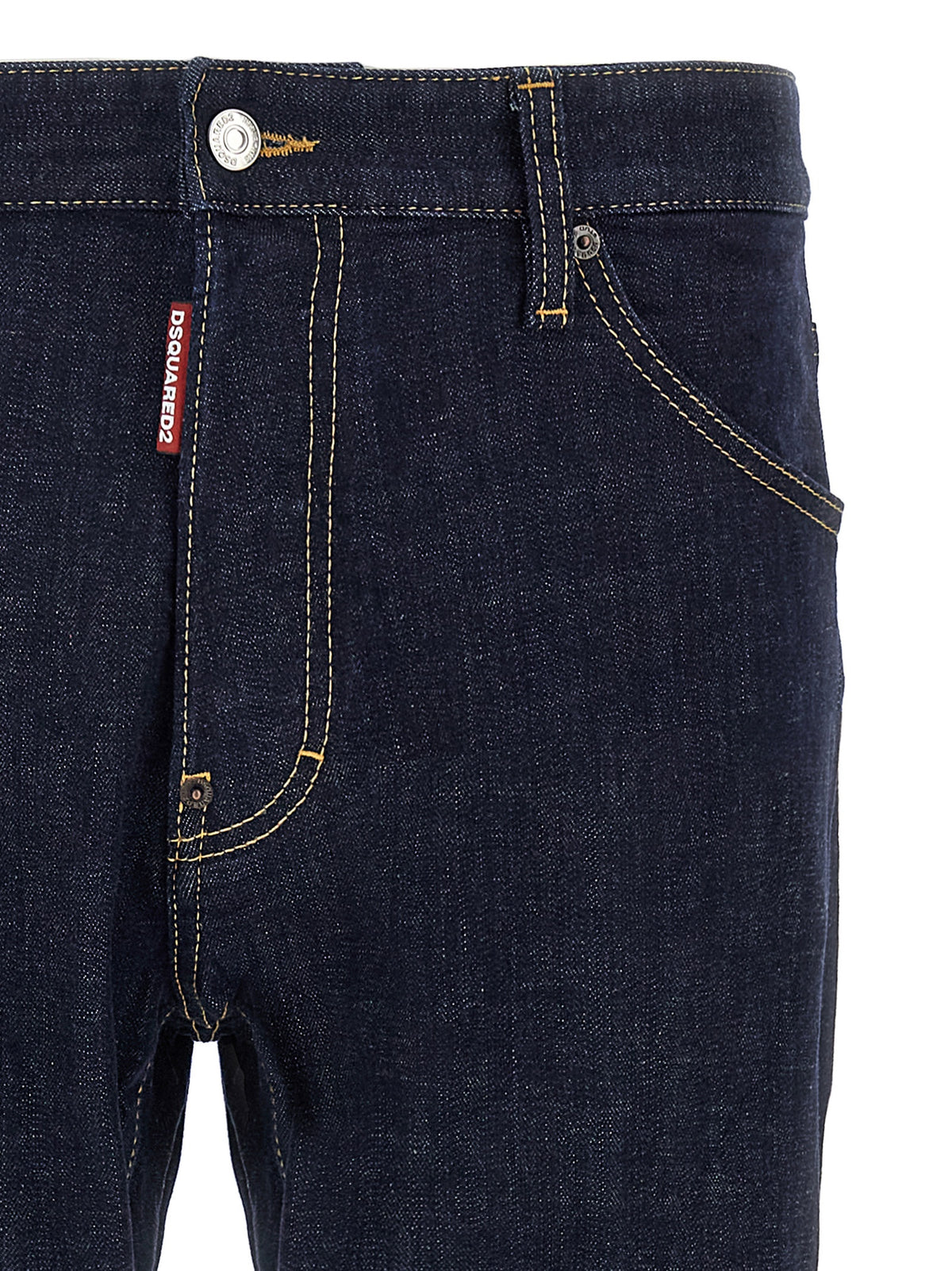 Dsquared² Blue Cotton Slim Fit Jeans