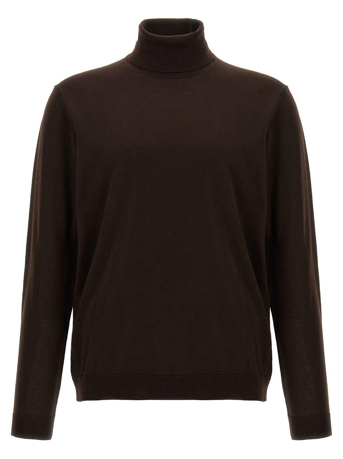 Roberto Collina Brown Merino Wool Cardigan