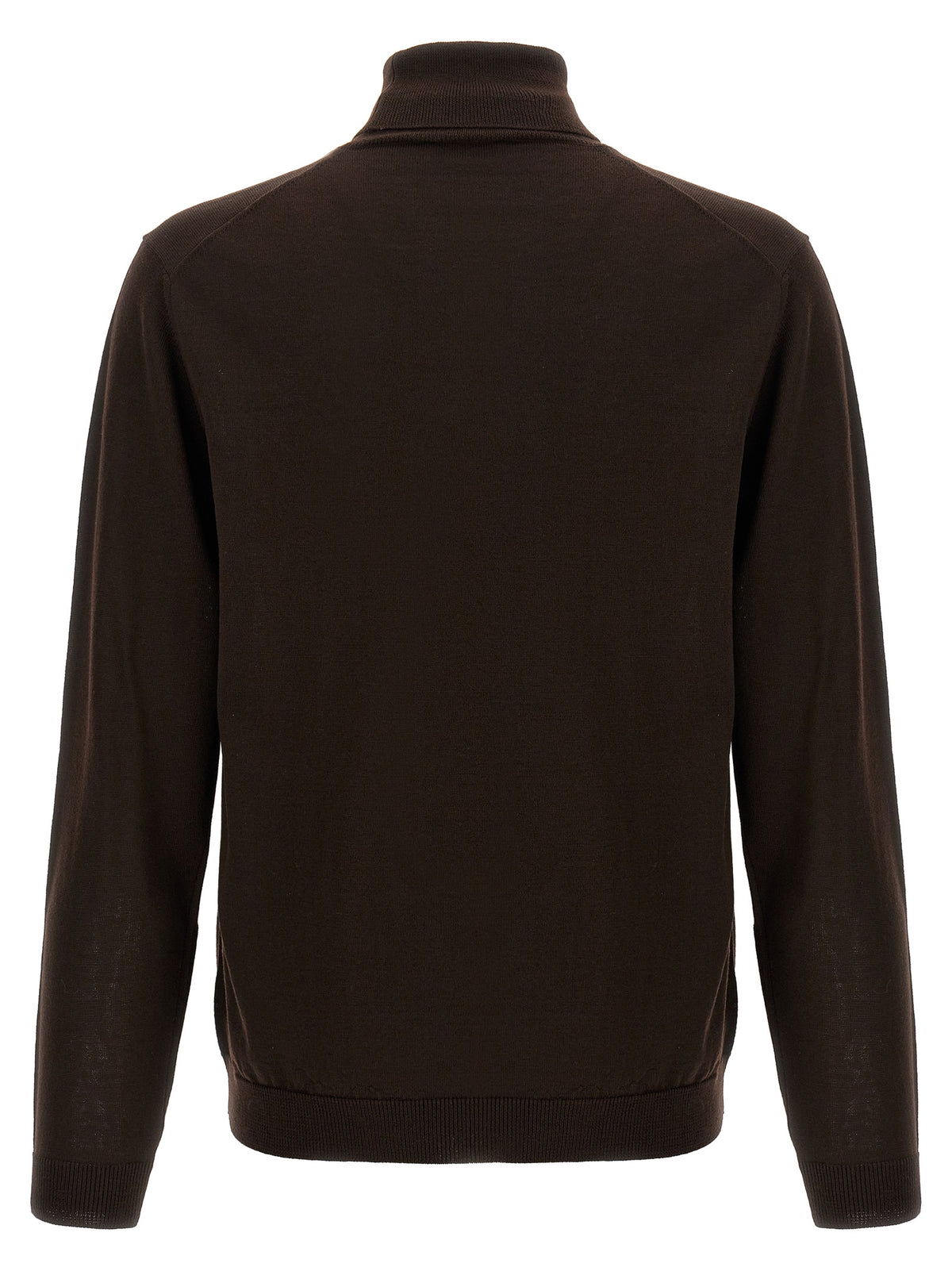 Roberto Collina Brown Merino Wool Cardigan