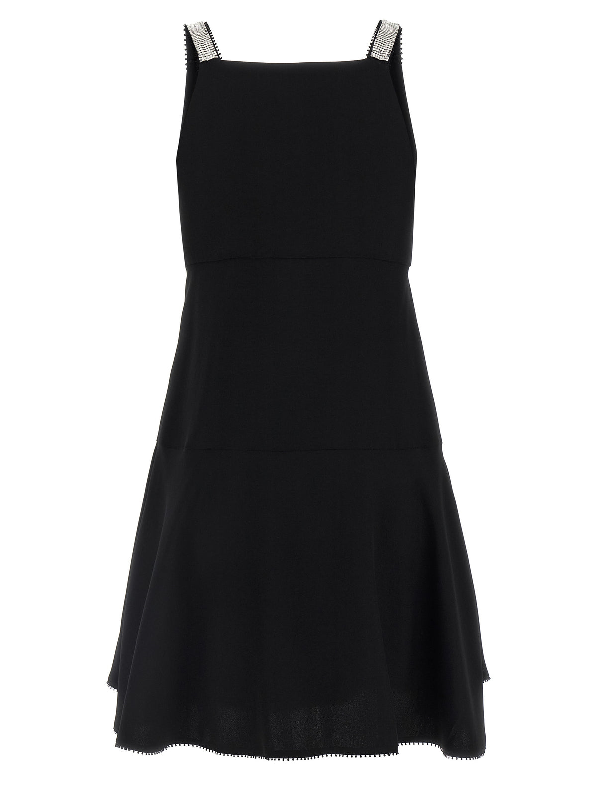 Giovanni Bedin Black Viscose Short Dress