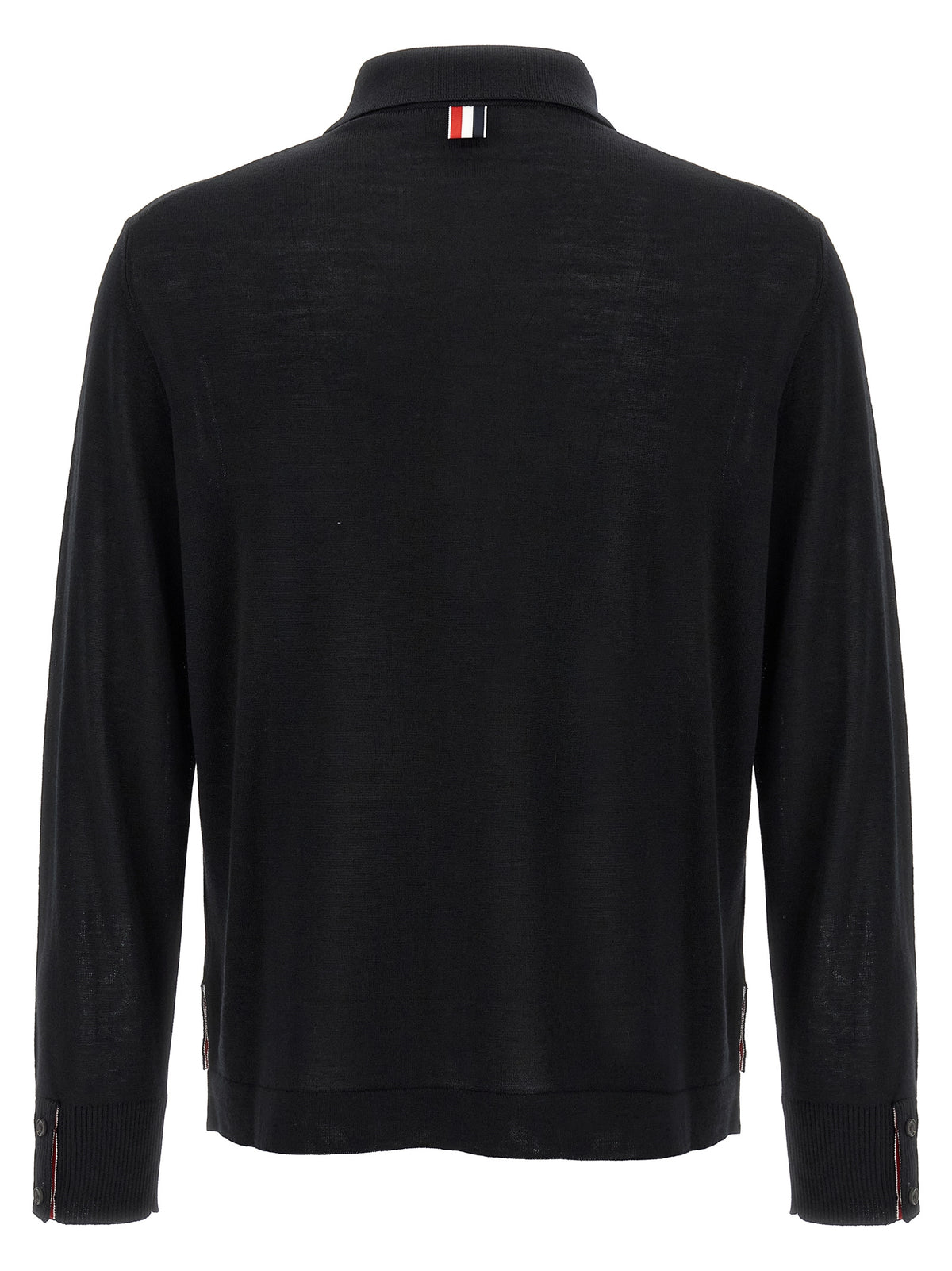 Thom Browne Black Virgin Wool Cardigan