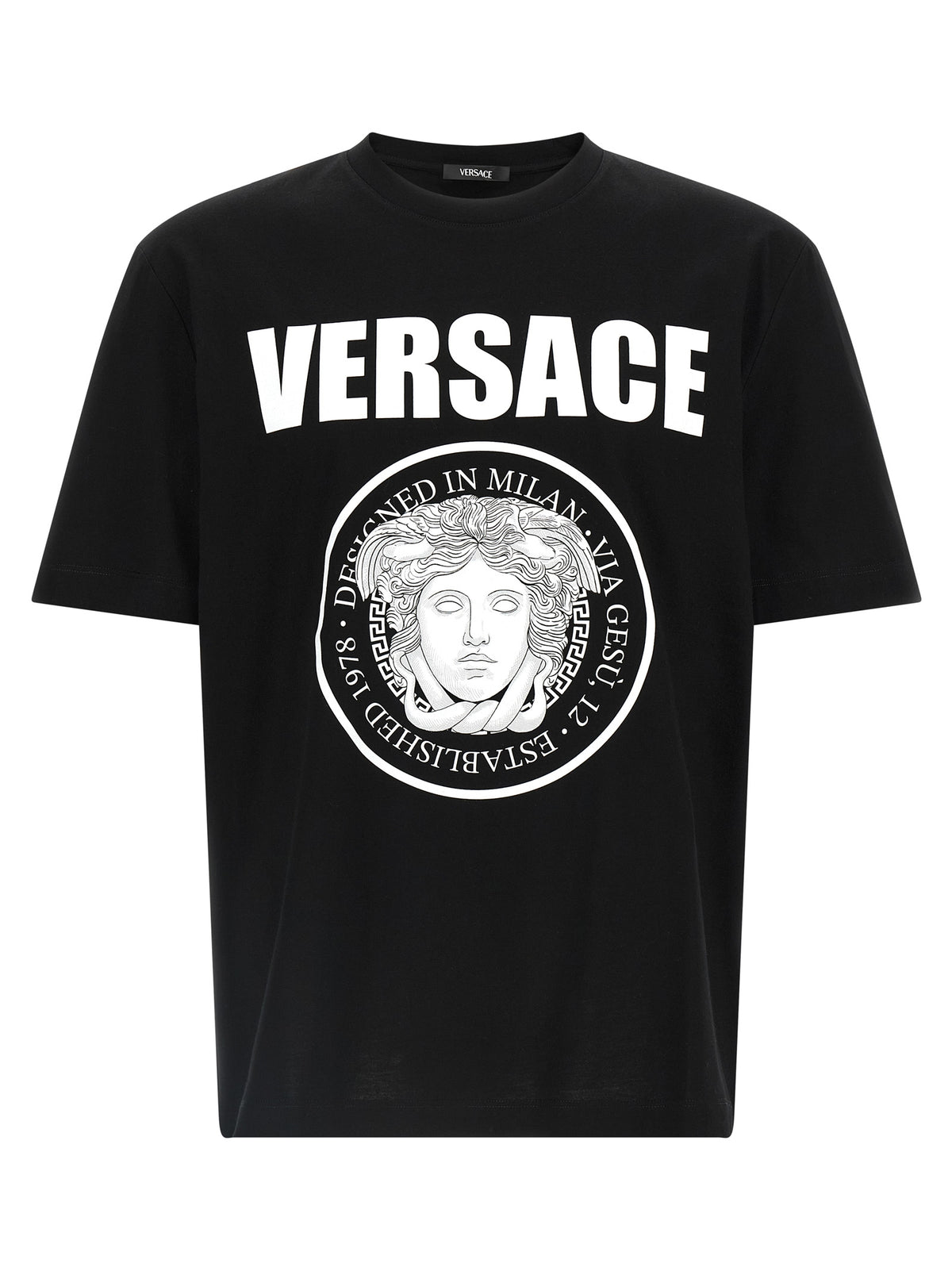 Versace Bicolor Cotton T-Shirt