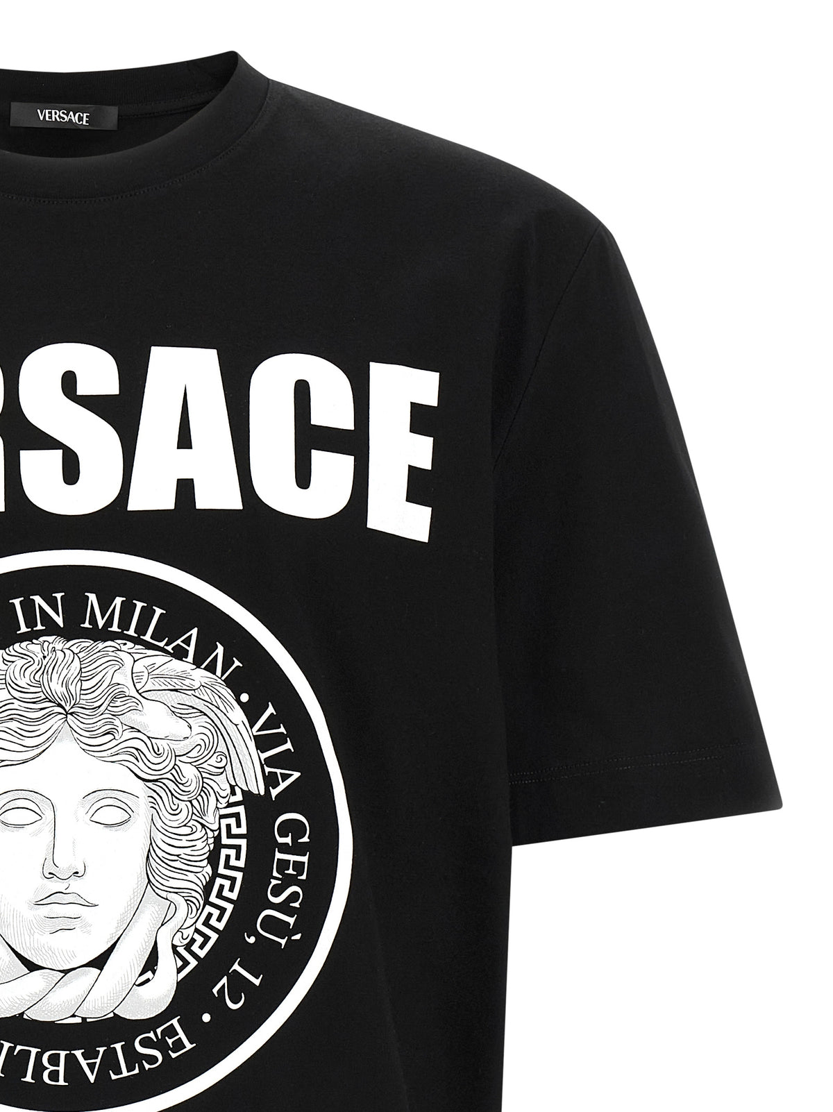 Versace Bicolor Cotton T-Shirt